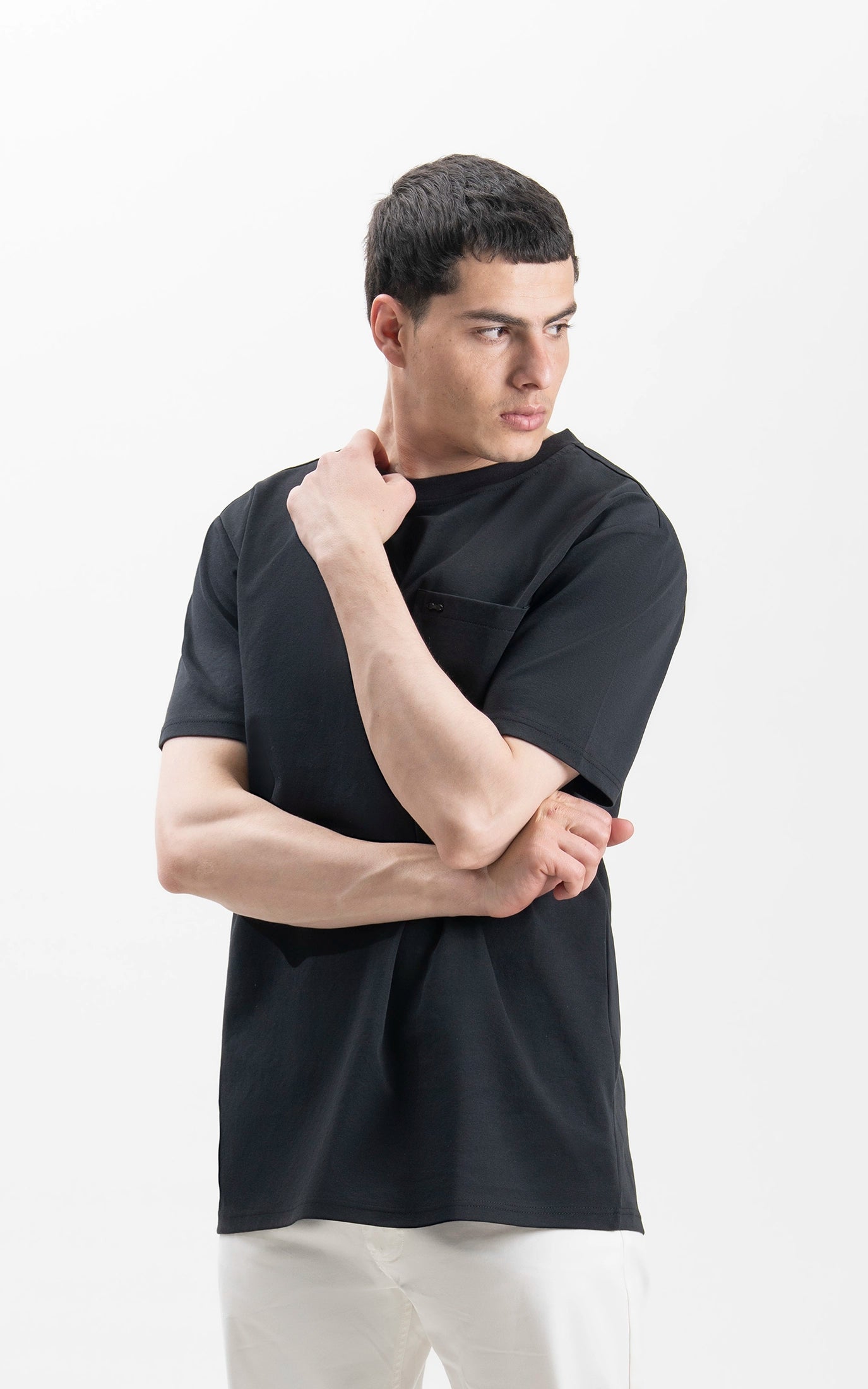OVERSIZE FIT CREW NECK T-SHIRT BLACK