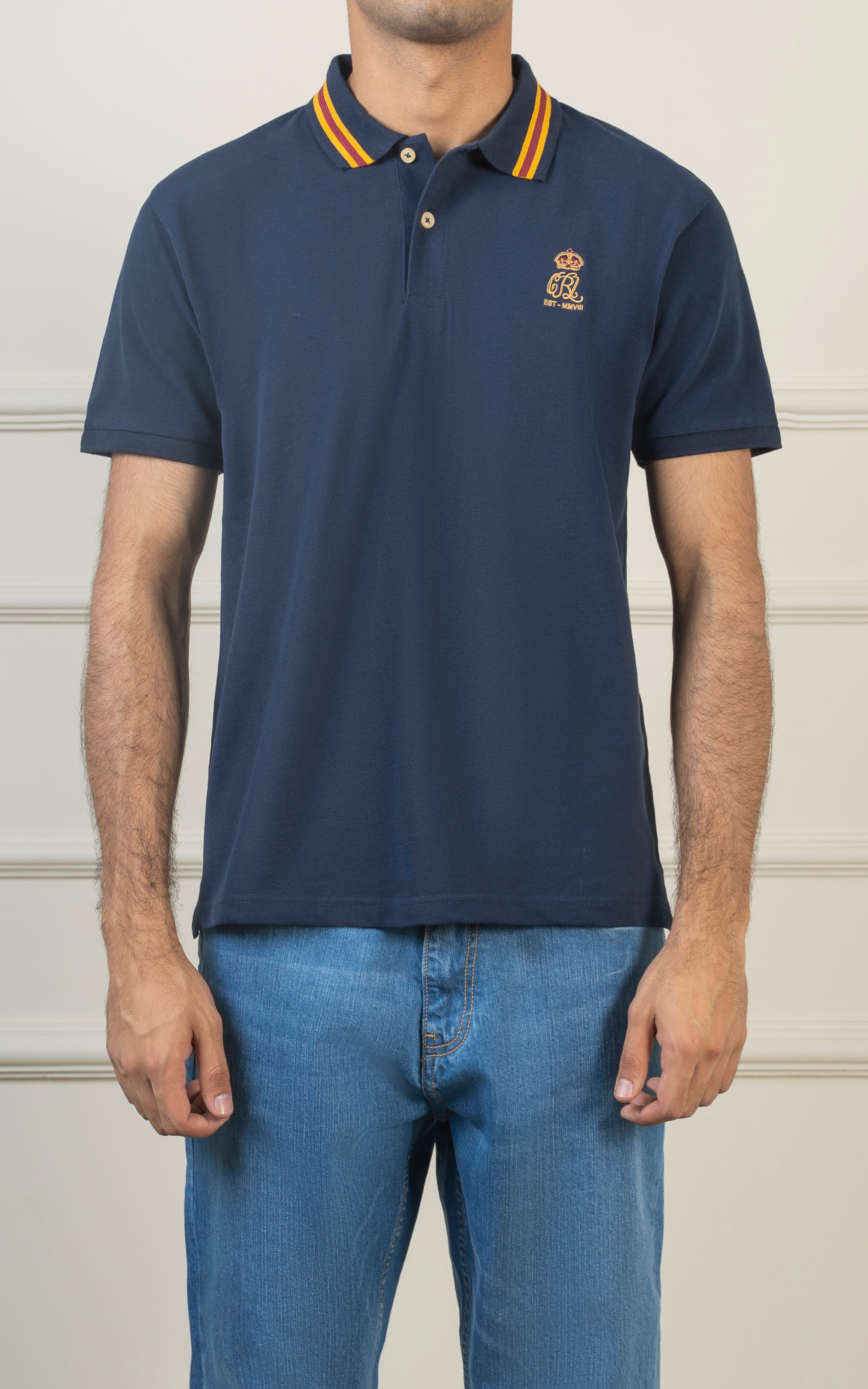 TIPPING COLLAR POLO NAVY