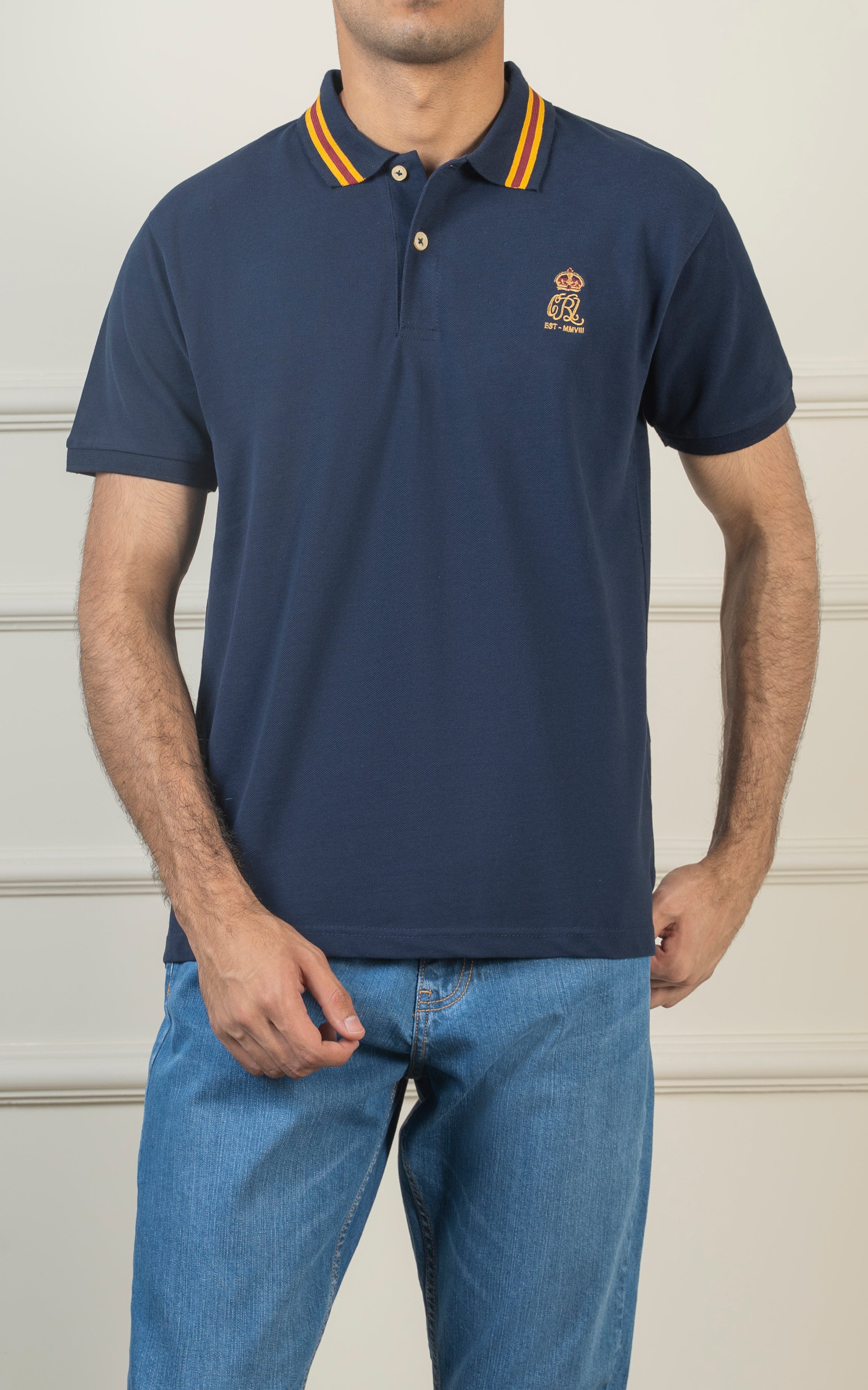 TIPPING COLLAR POLO NAVY