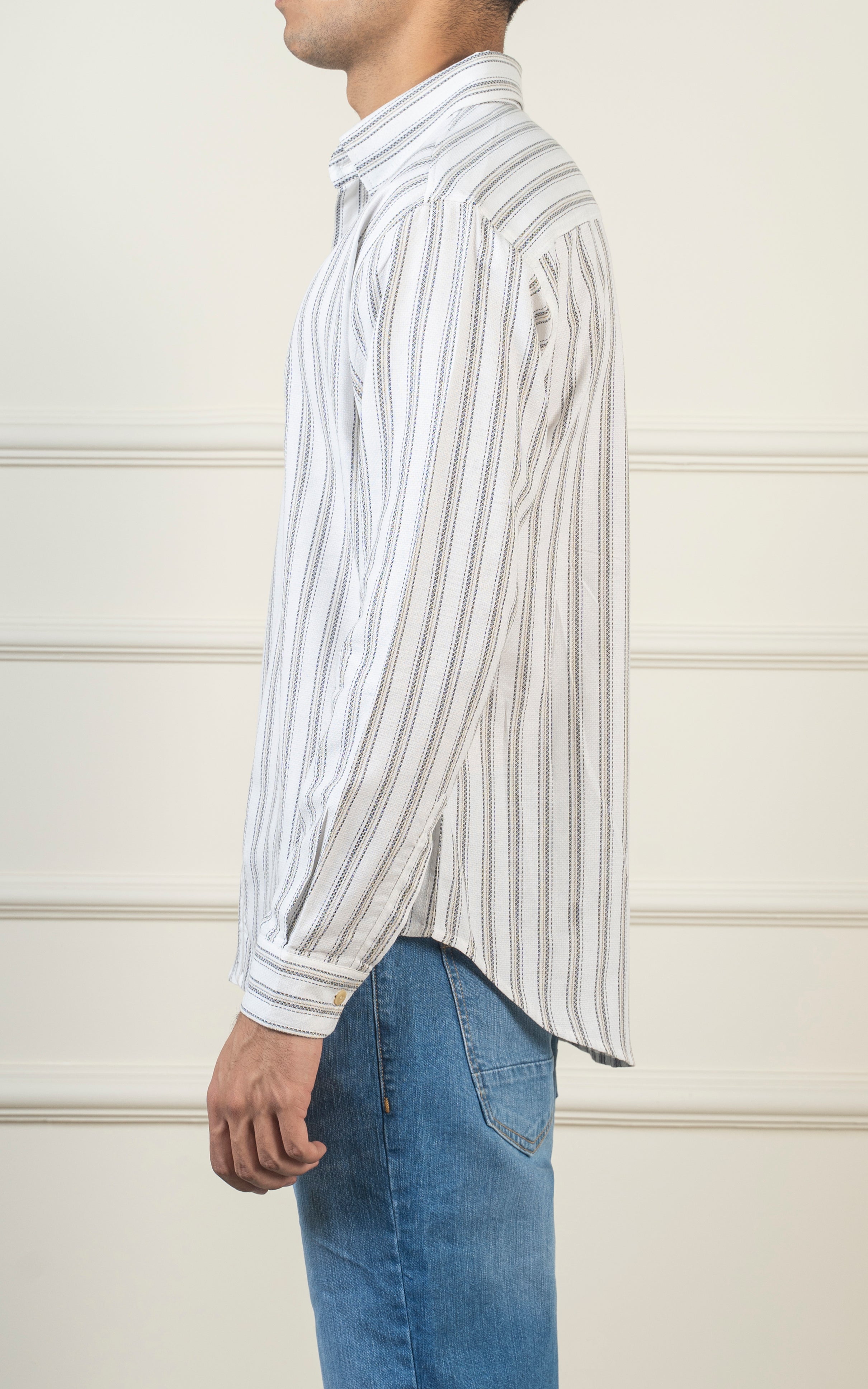 REGULAR COLLAR SHIRT OFF WHITE