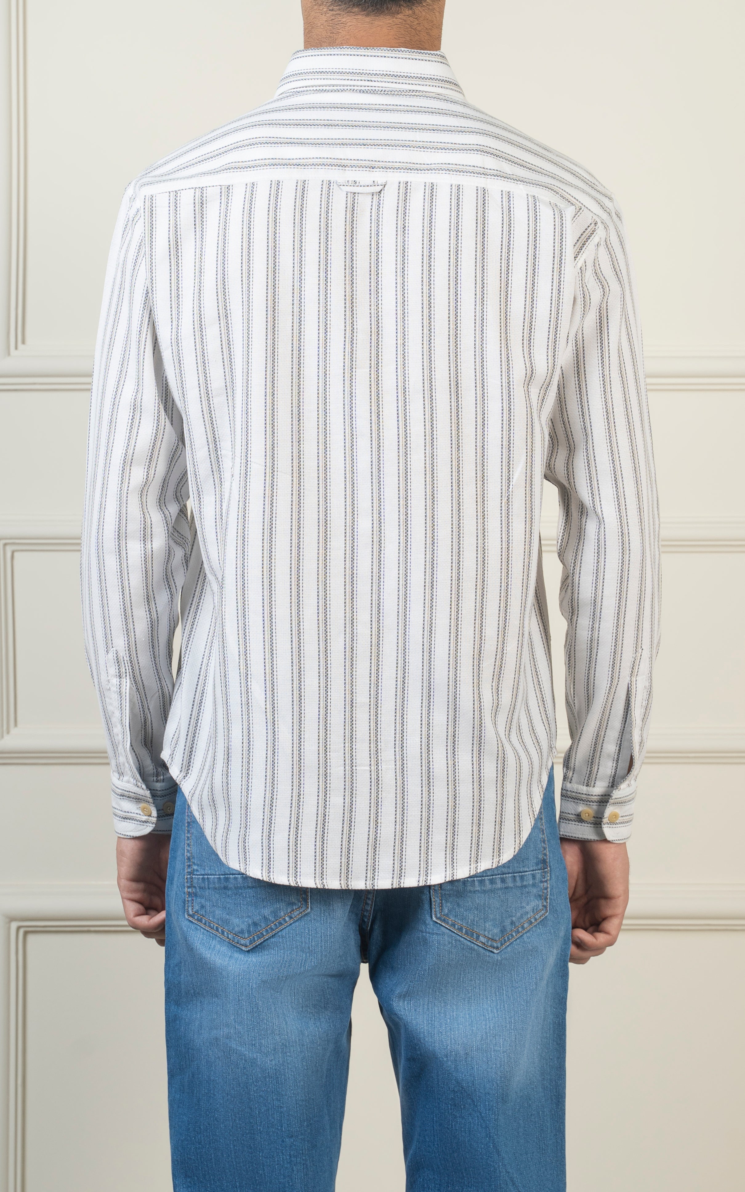 REGULAR COLLAR SHIRT OFF WHITE