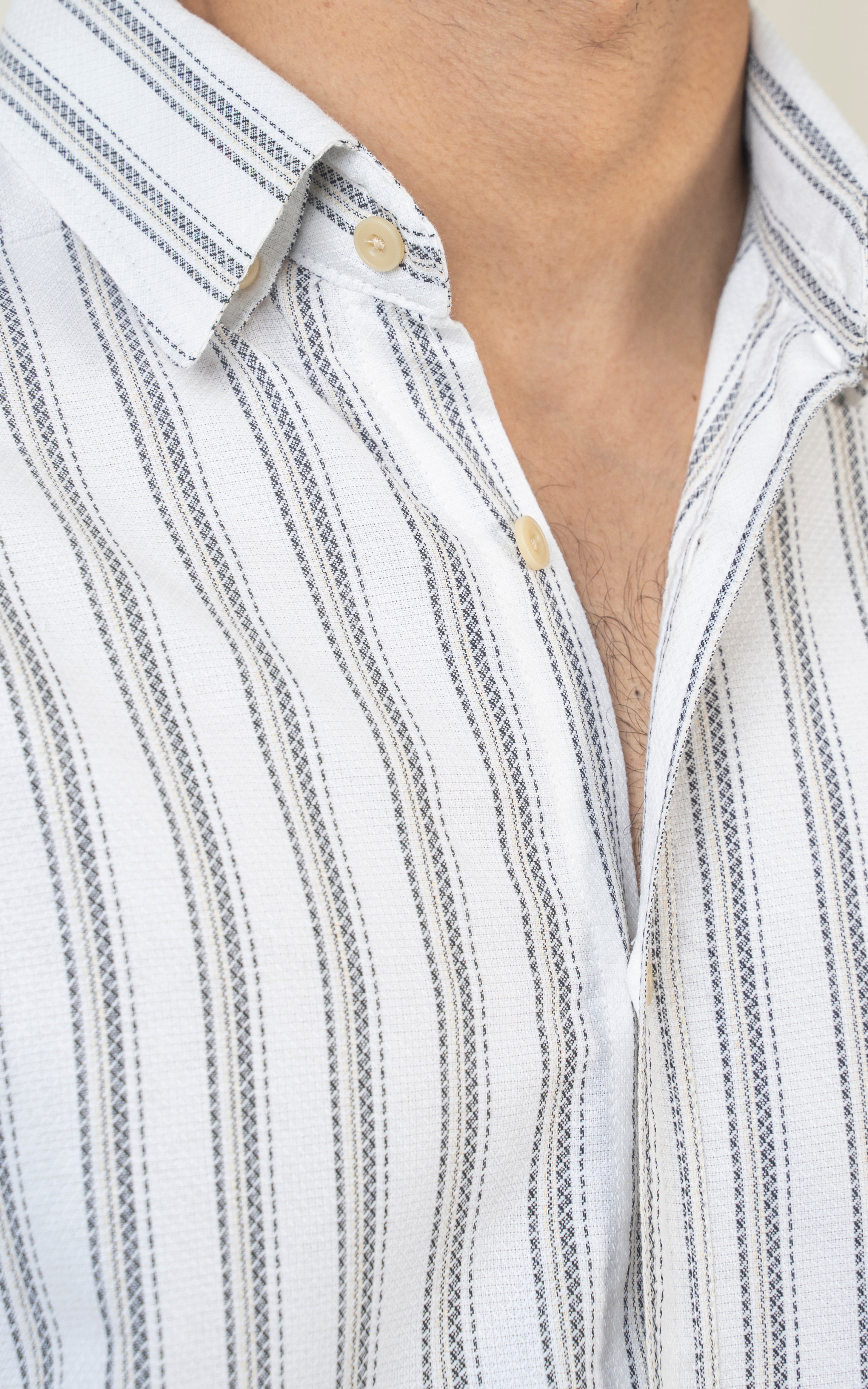 REGULAR COLLAR SHIRT OFF WHITE