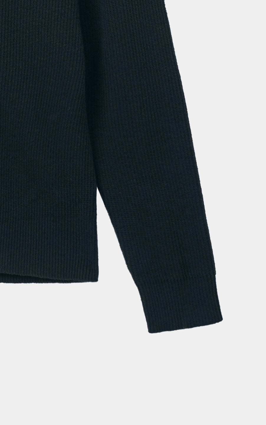 Half-Zip Mock neck Sweater Black