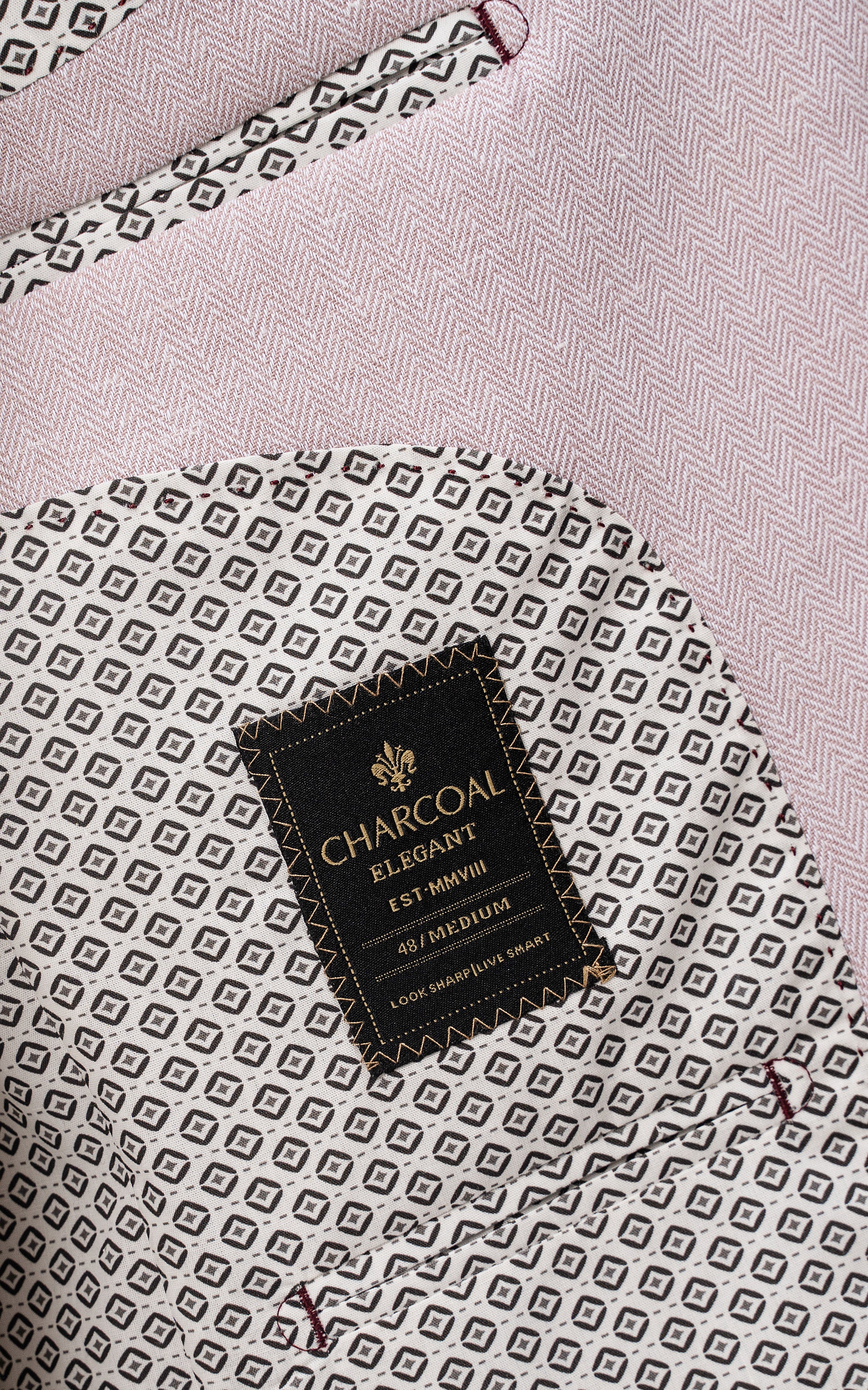 SLIM FIT CASUAL COAT T PINK