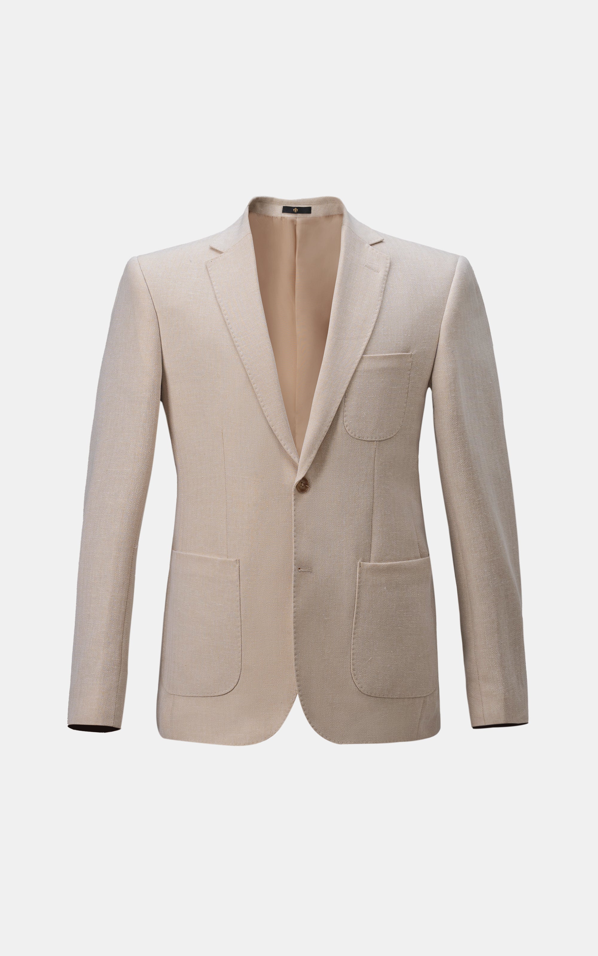 SLIM FIT CASUAL COAT LIGHT KHAKI