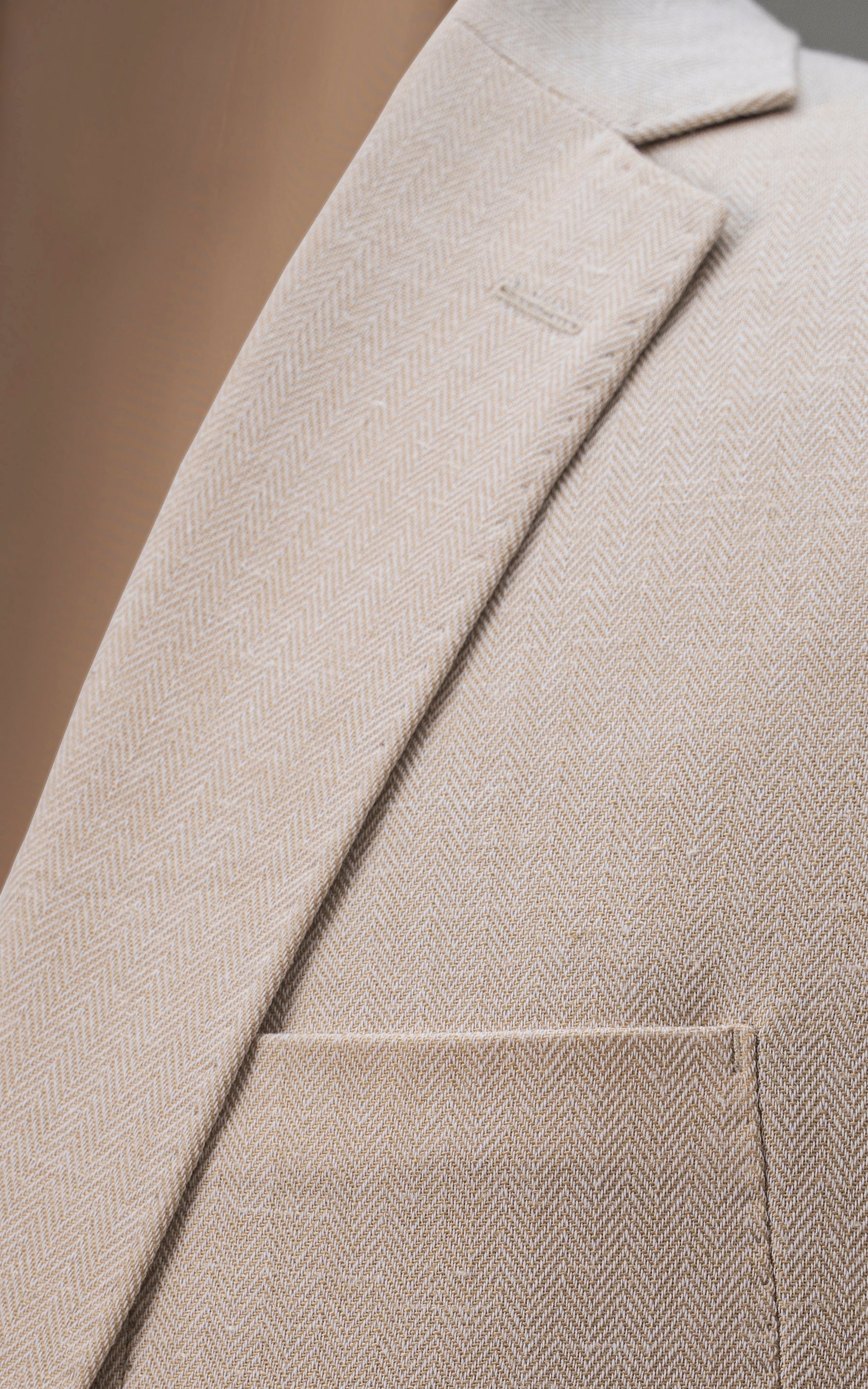 SLIM FIT CASUAL COAT LIGHT KHAKI