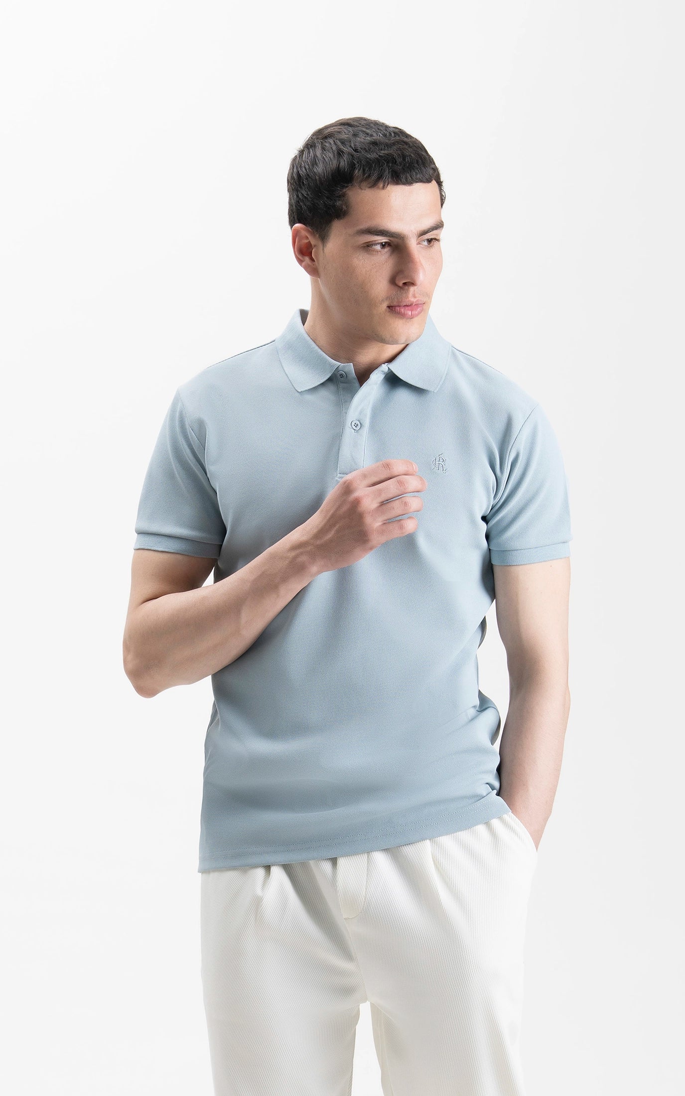 SMART FIT CLASSIC POLO SHIRT ICE BLUE