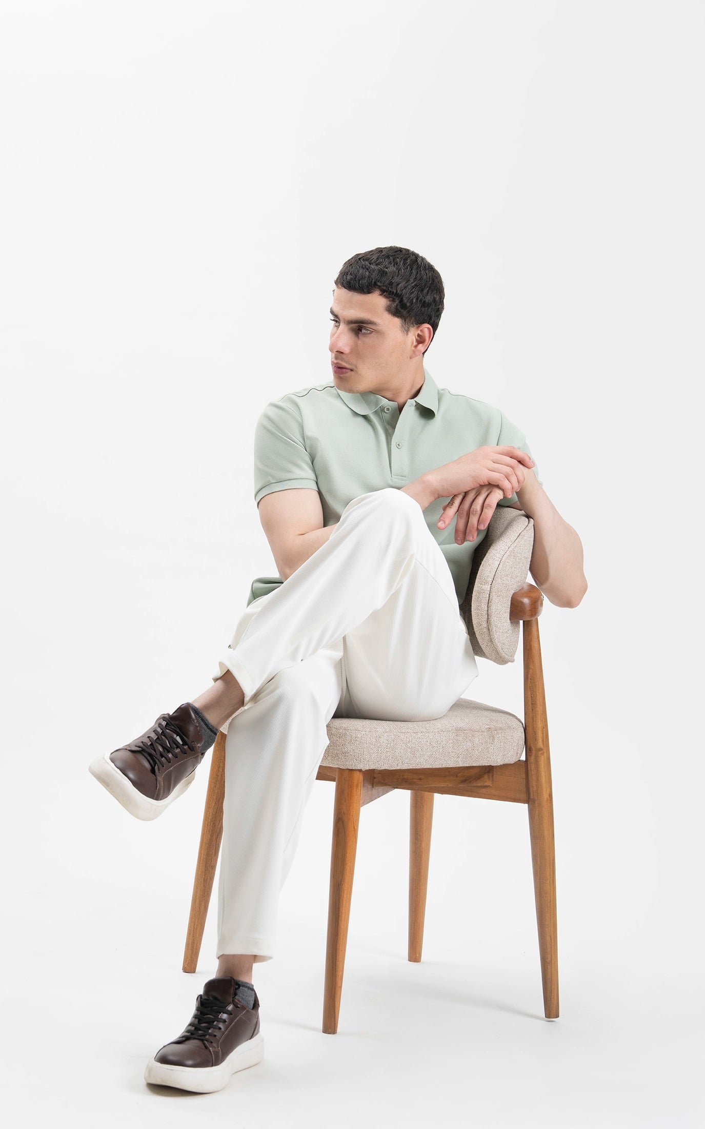 SMART FIT CLASSIC POLO SHIRT AQUA GREEN