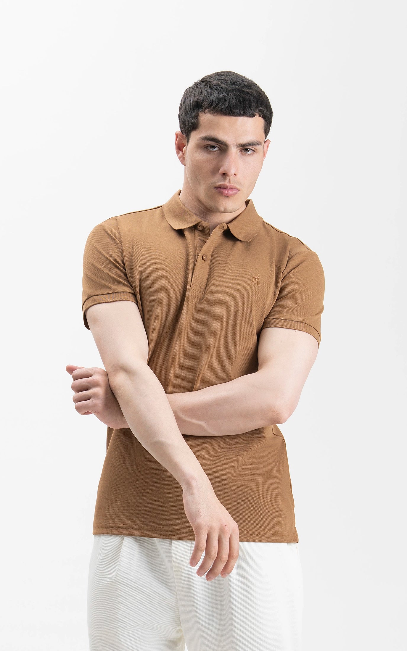 SMART FIT CLASSIC POLO SHIRT DARK KHAKI