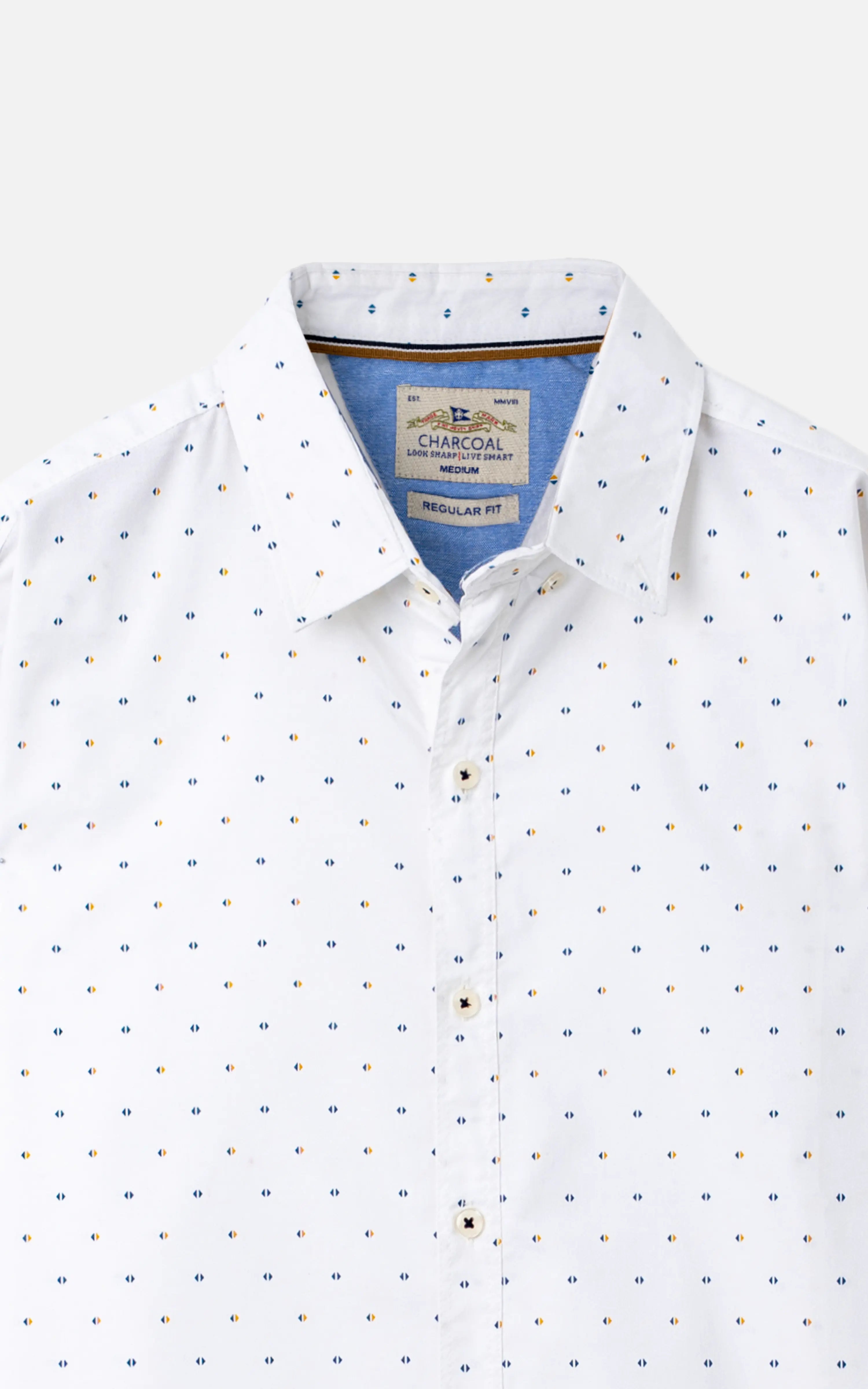 PRINTED CASUAL SHIRT OFF WHITE