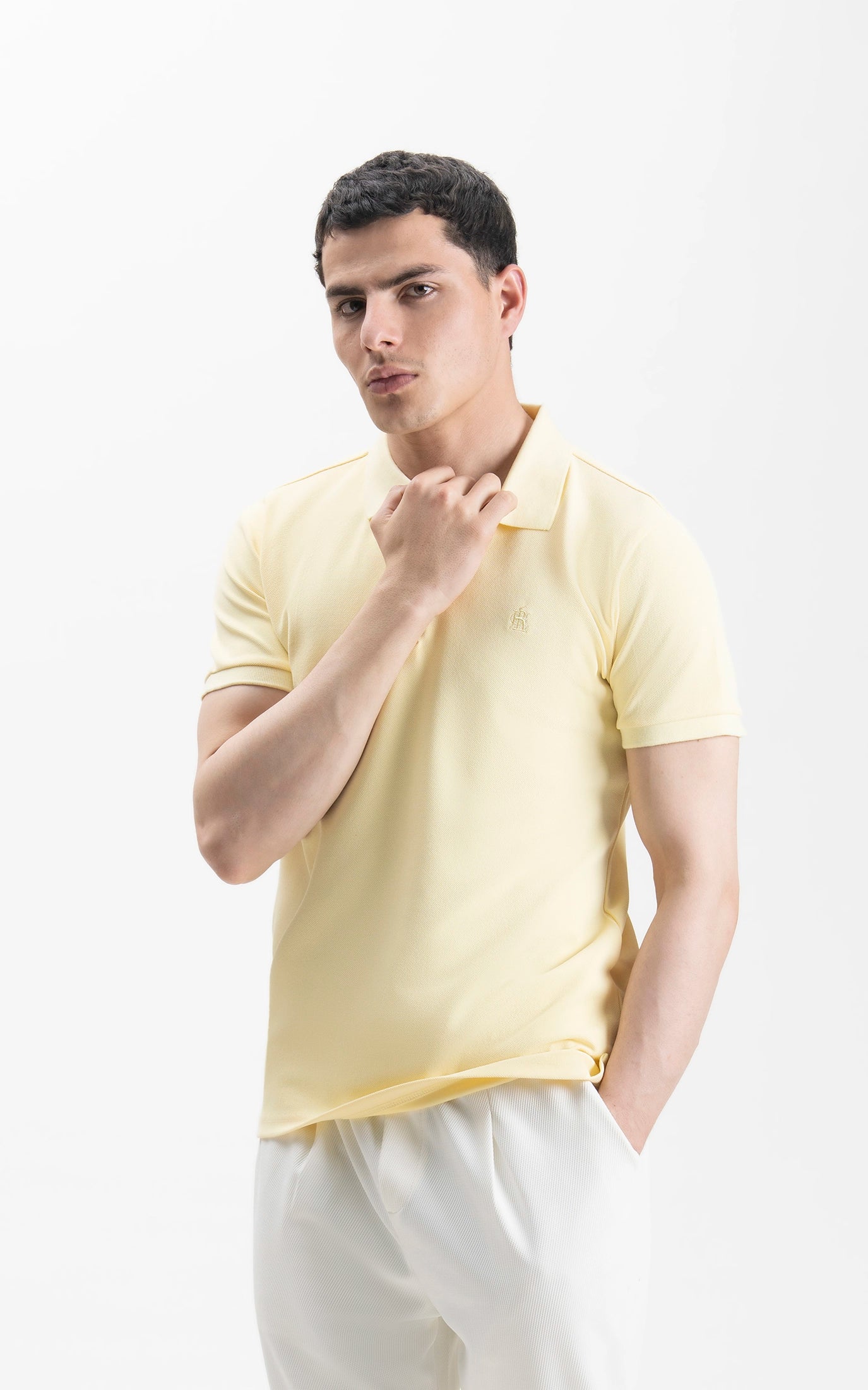 SMART FIT CLASSIC POLO SHIRT LIME YELLOW