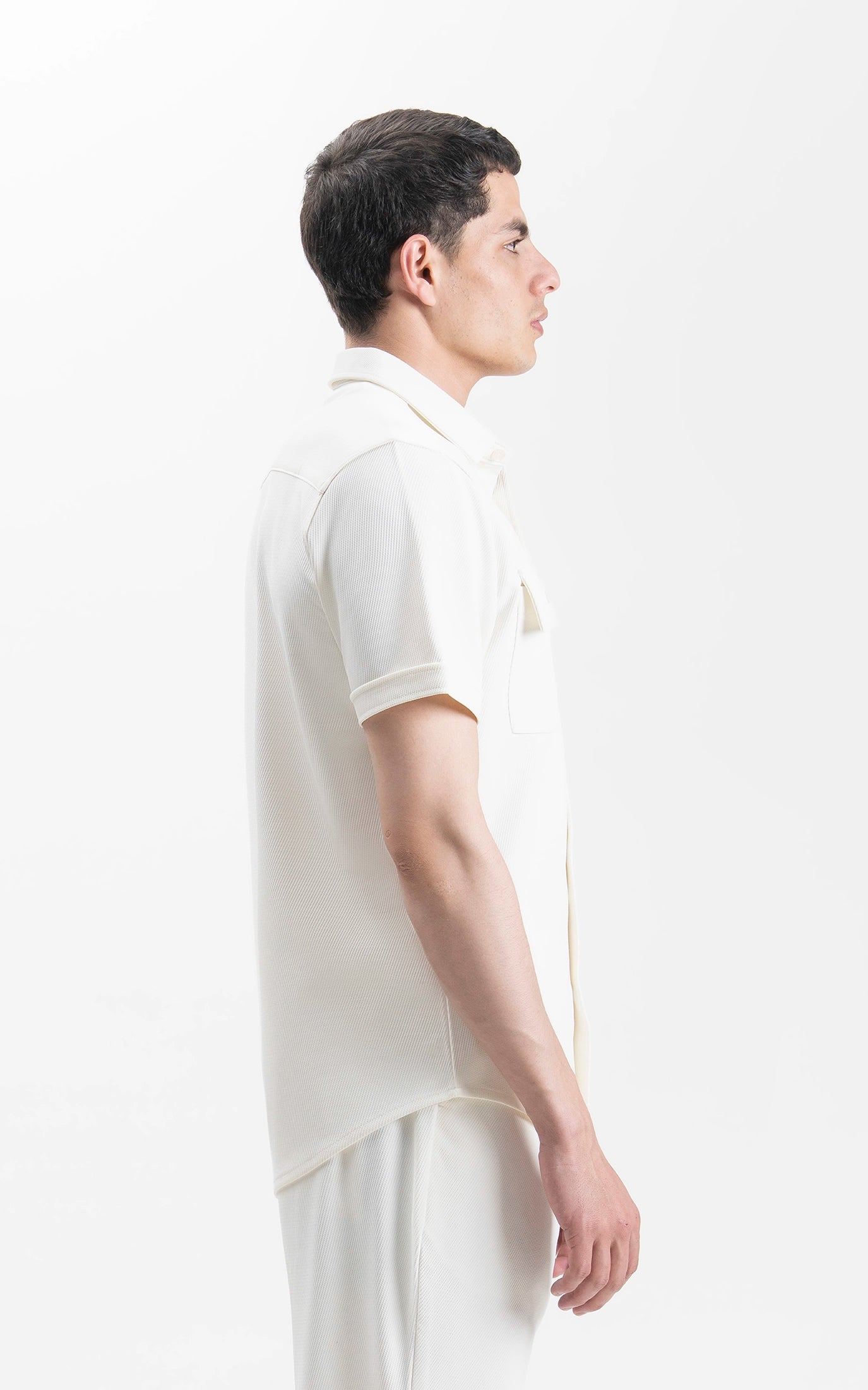 REGULAR COLLAR CASUAL SHIRT OFF WHITE
