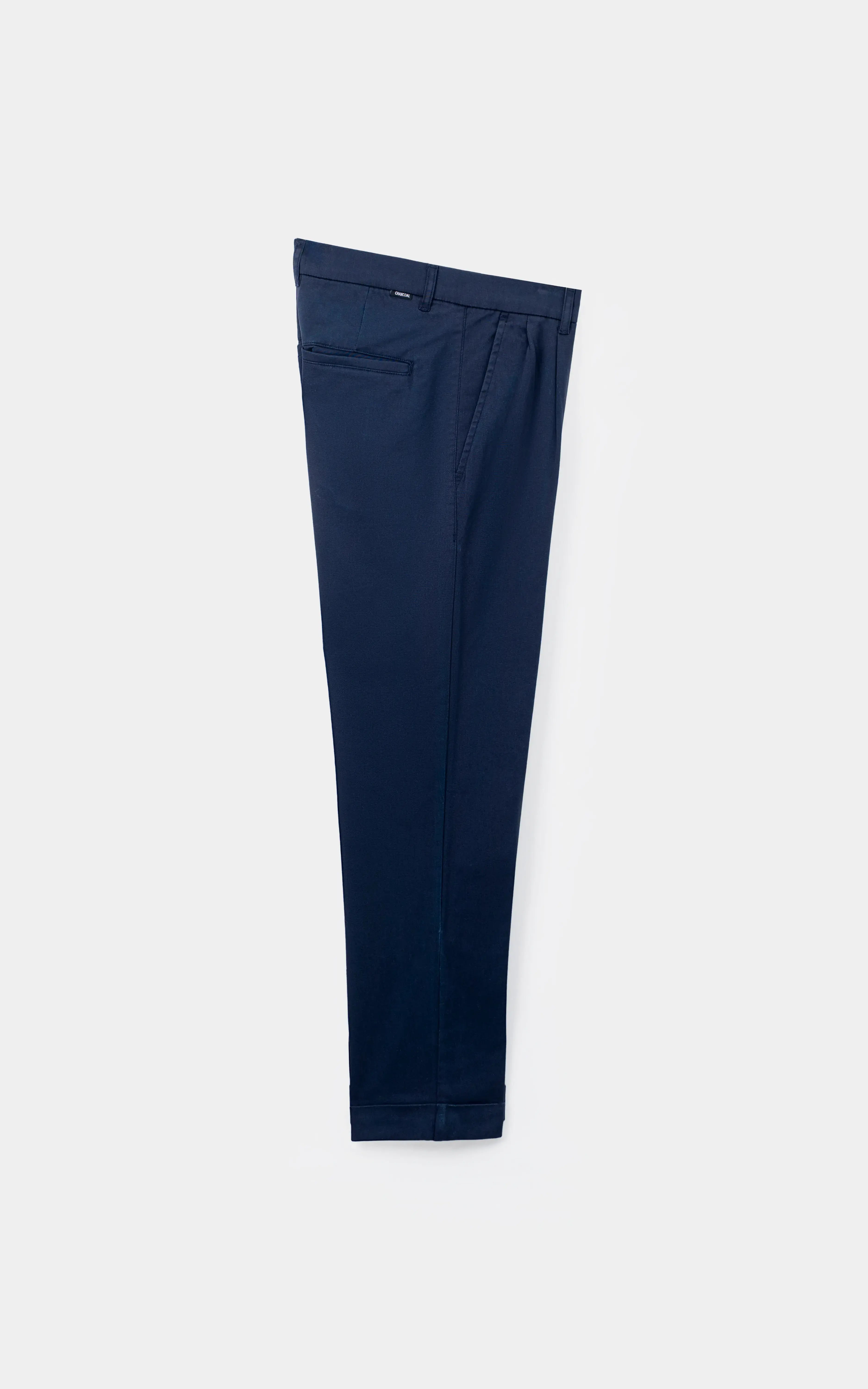 TWILL PLEATED REGULAR FIT CASUAL PANT NAVY