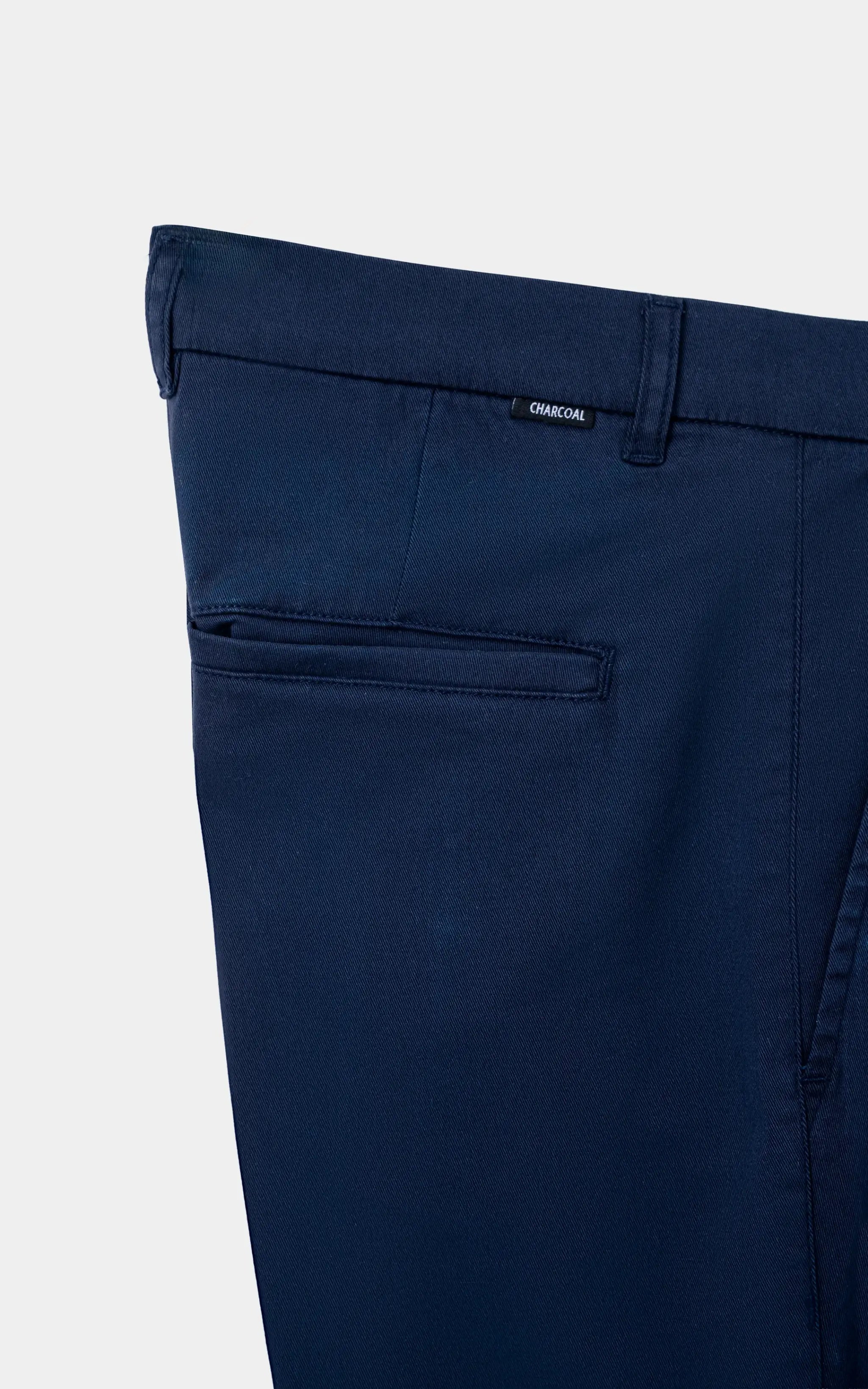 TWILL PLEATED REGULAR FIT CASUAL PANT NAVY