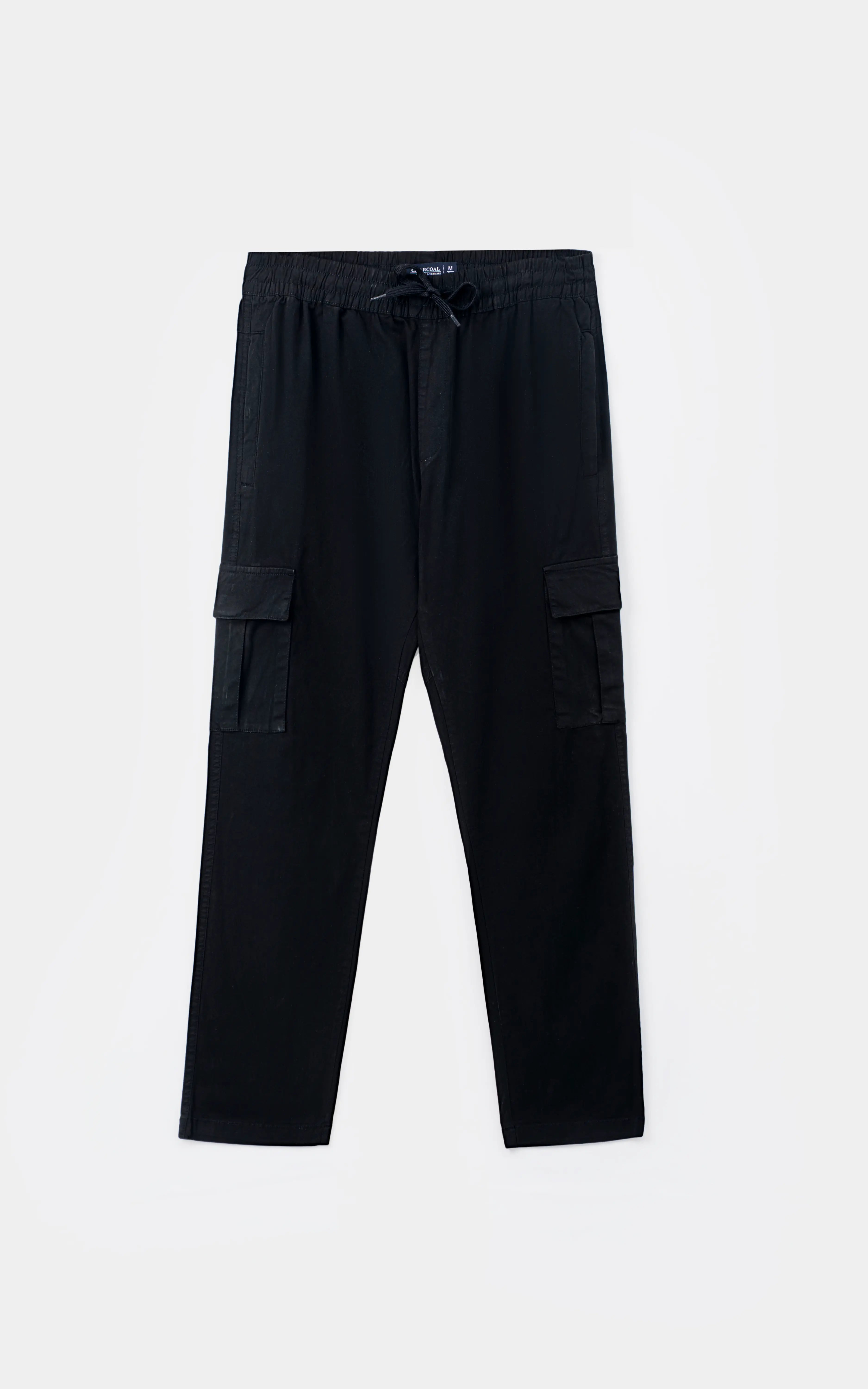 SLIM FIT CARGO TROUSER BLACK