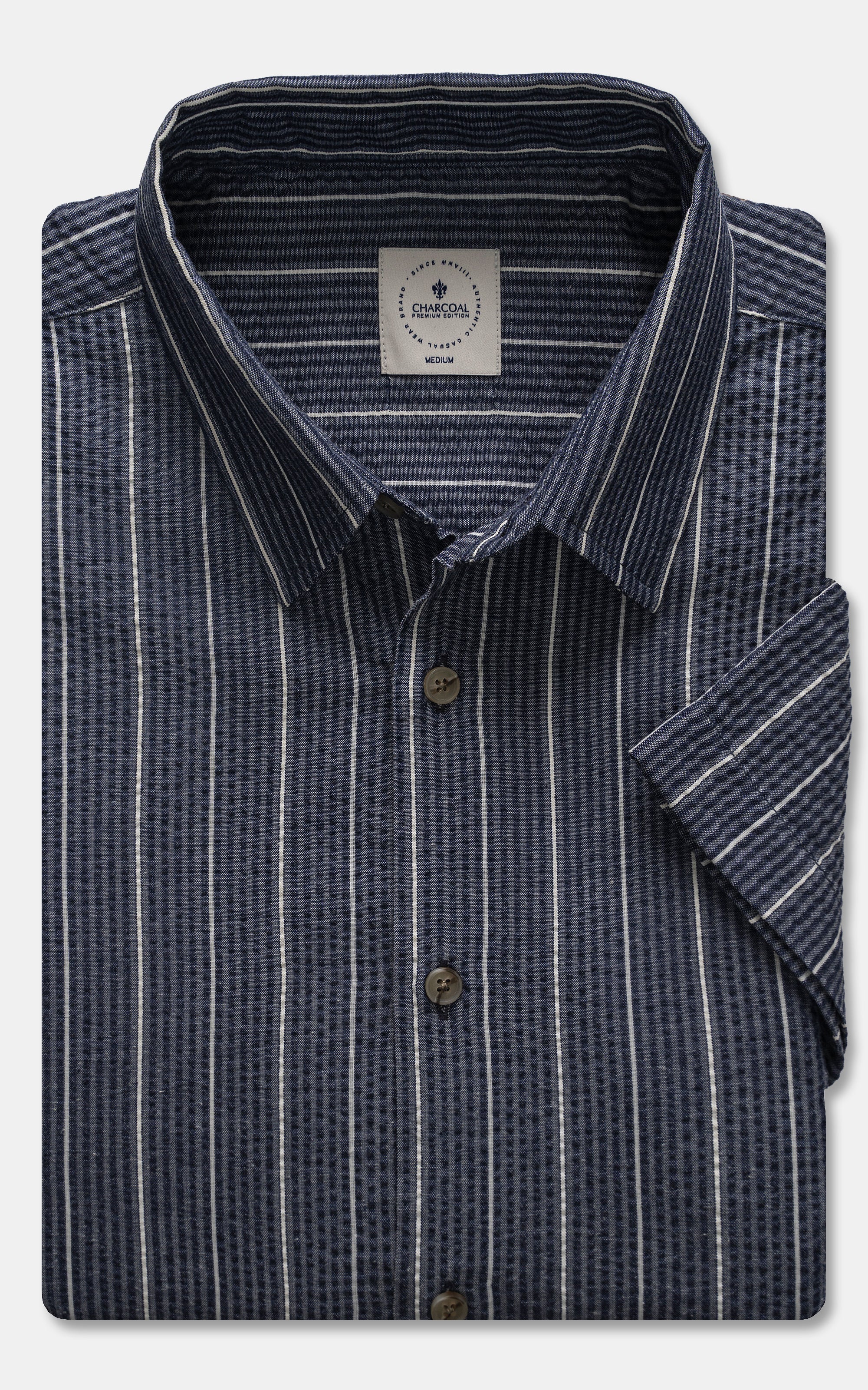REGULAR COLLAR SHIRT BLUISH
