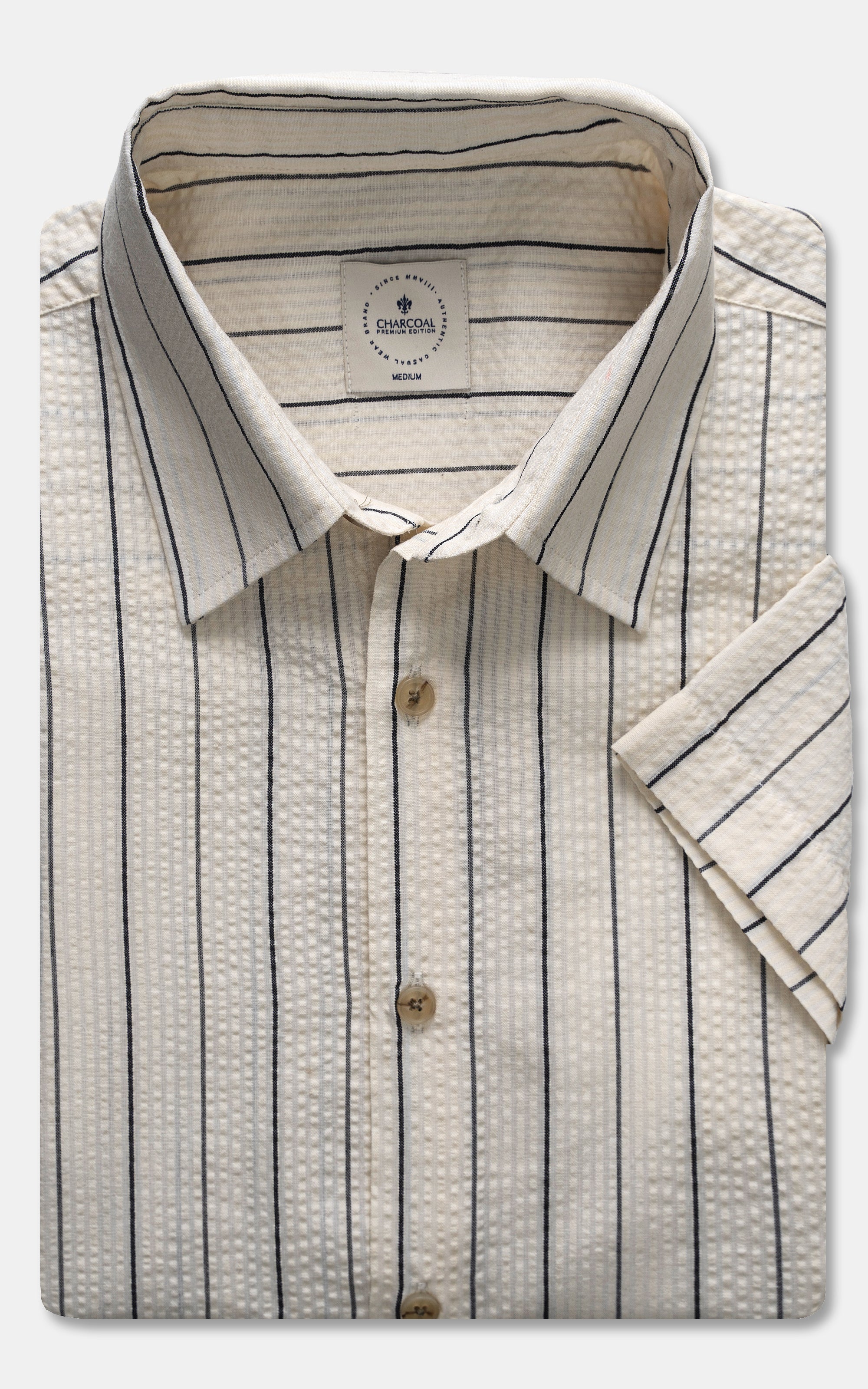 REGULAR COLLAR SHIRT BEIGE