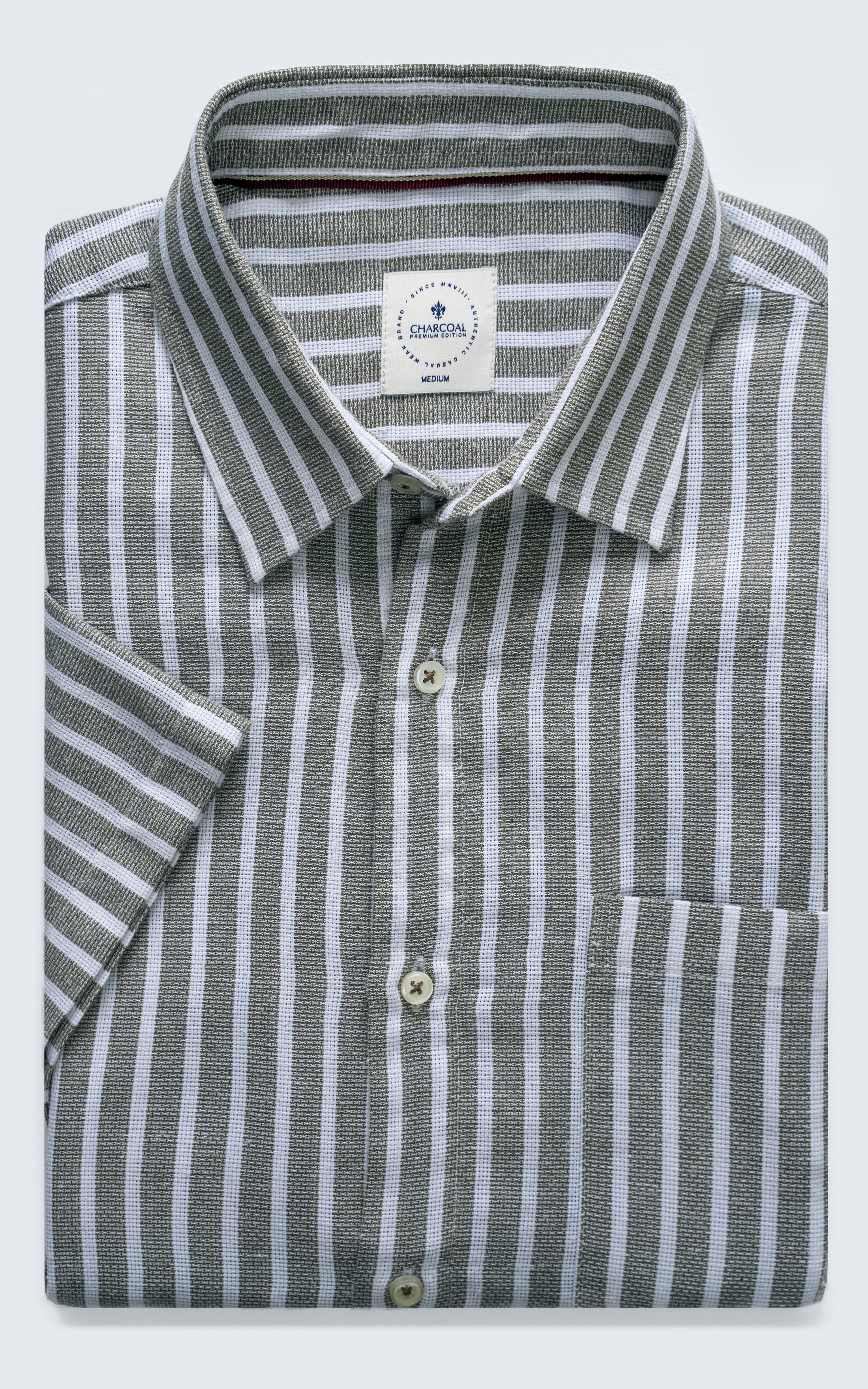 REGULAR  COLLAR SHIRT OLIVE