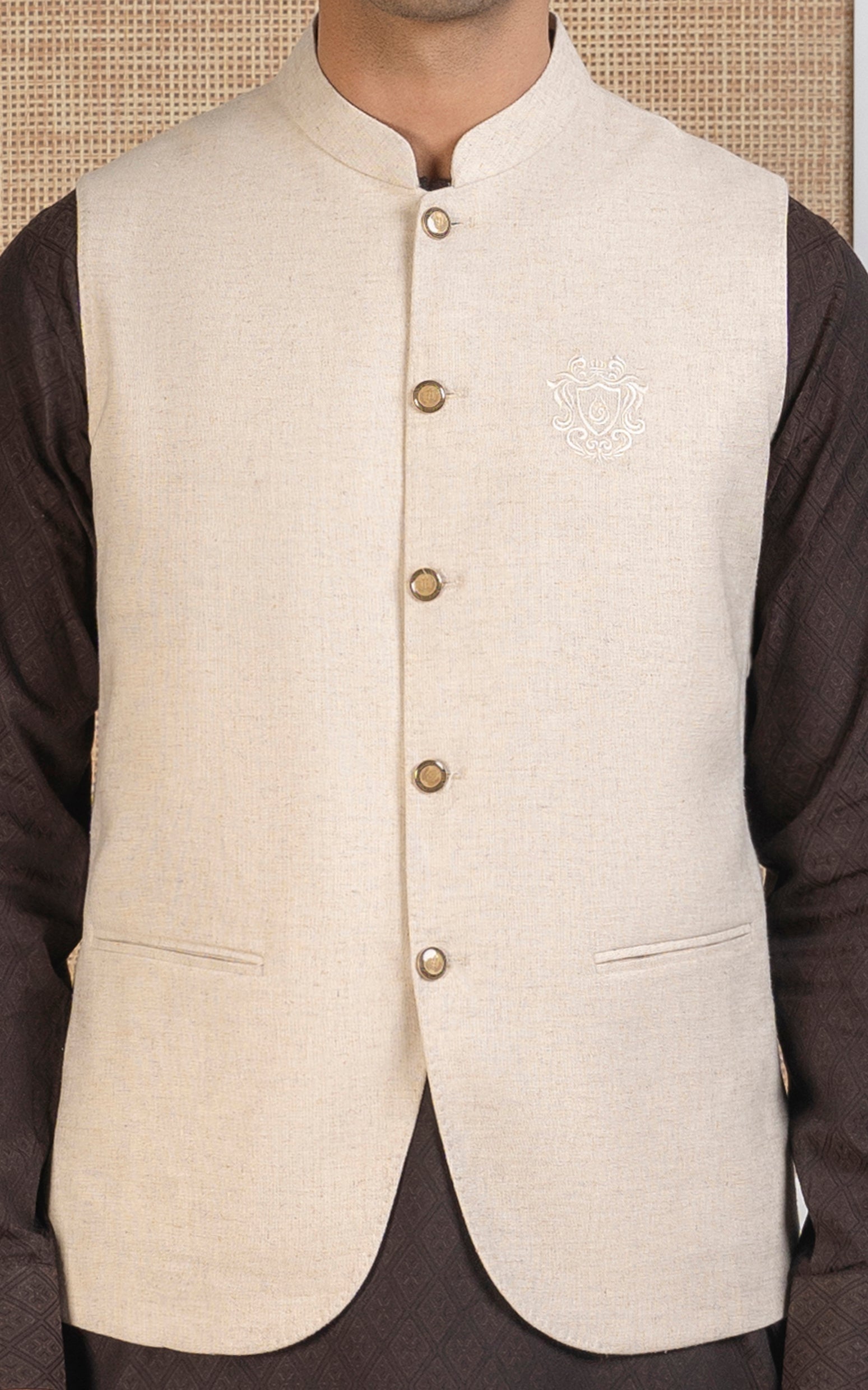 COTTON LINEN W/C - SIGNATURE COLLECTION OATMEAL