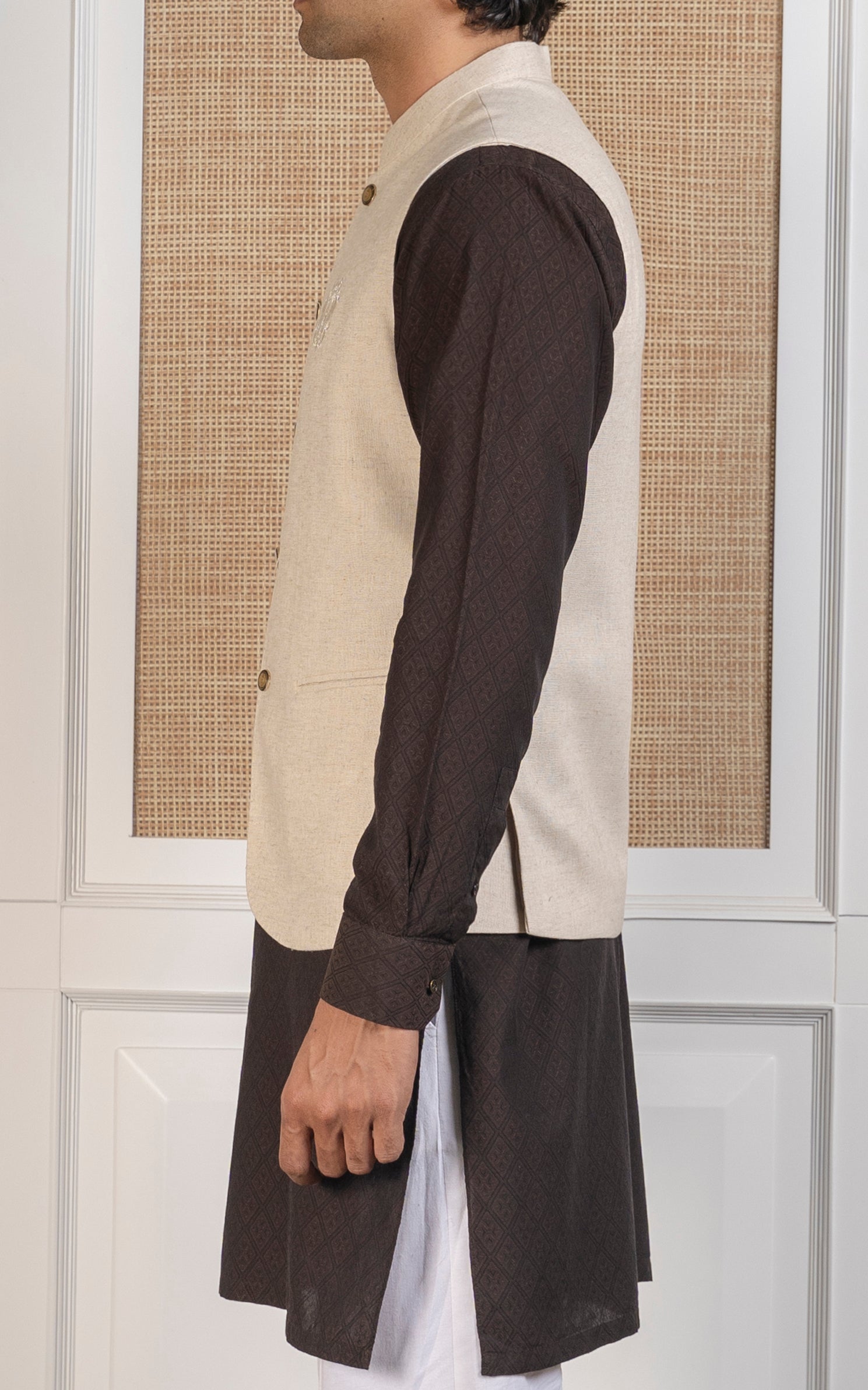 COTTON LINEN W/C - SIGNATURE COLLECTION OATMEAL