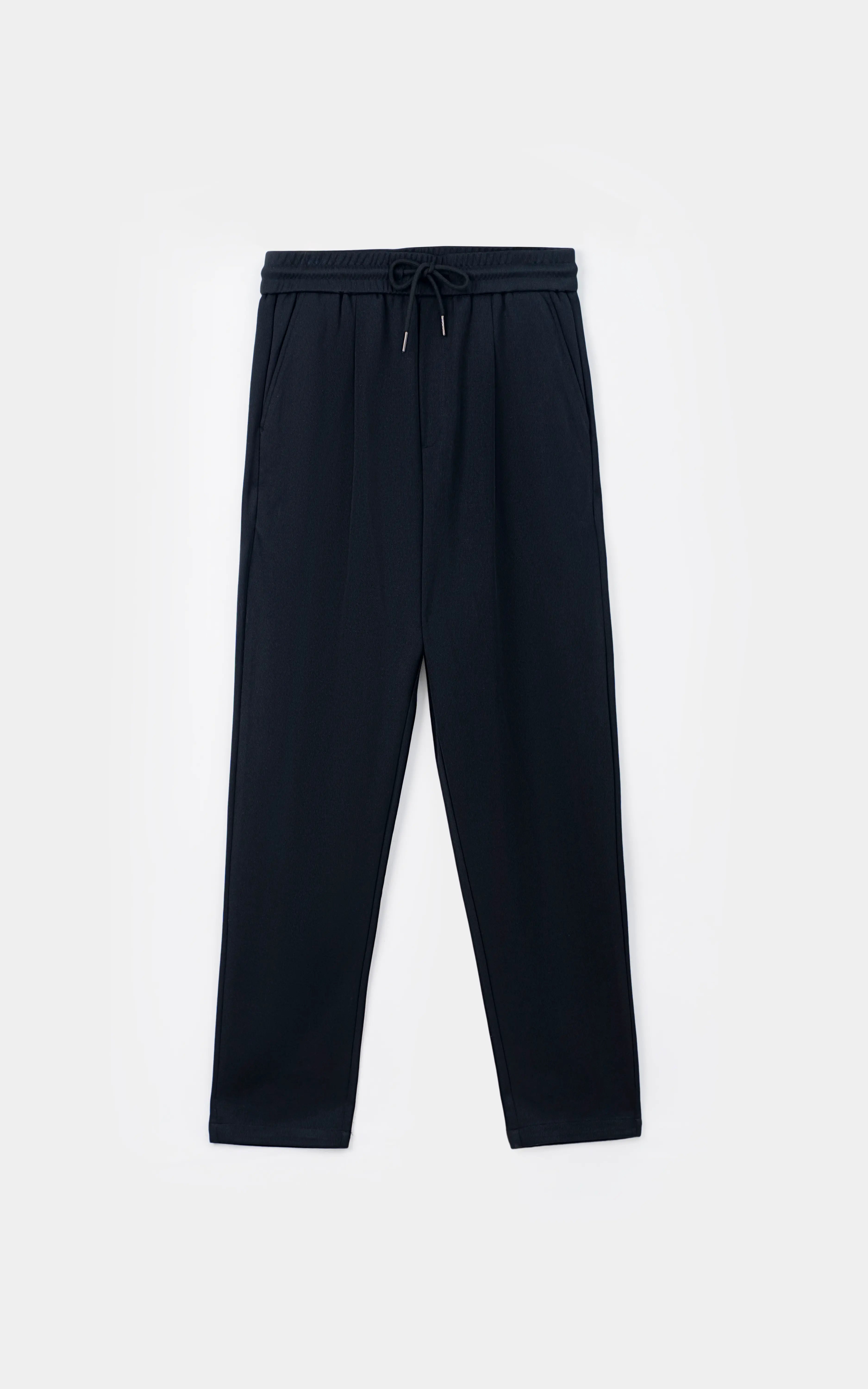 RELAX FIT TEXTURED JOGGER TROUSER BLACK