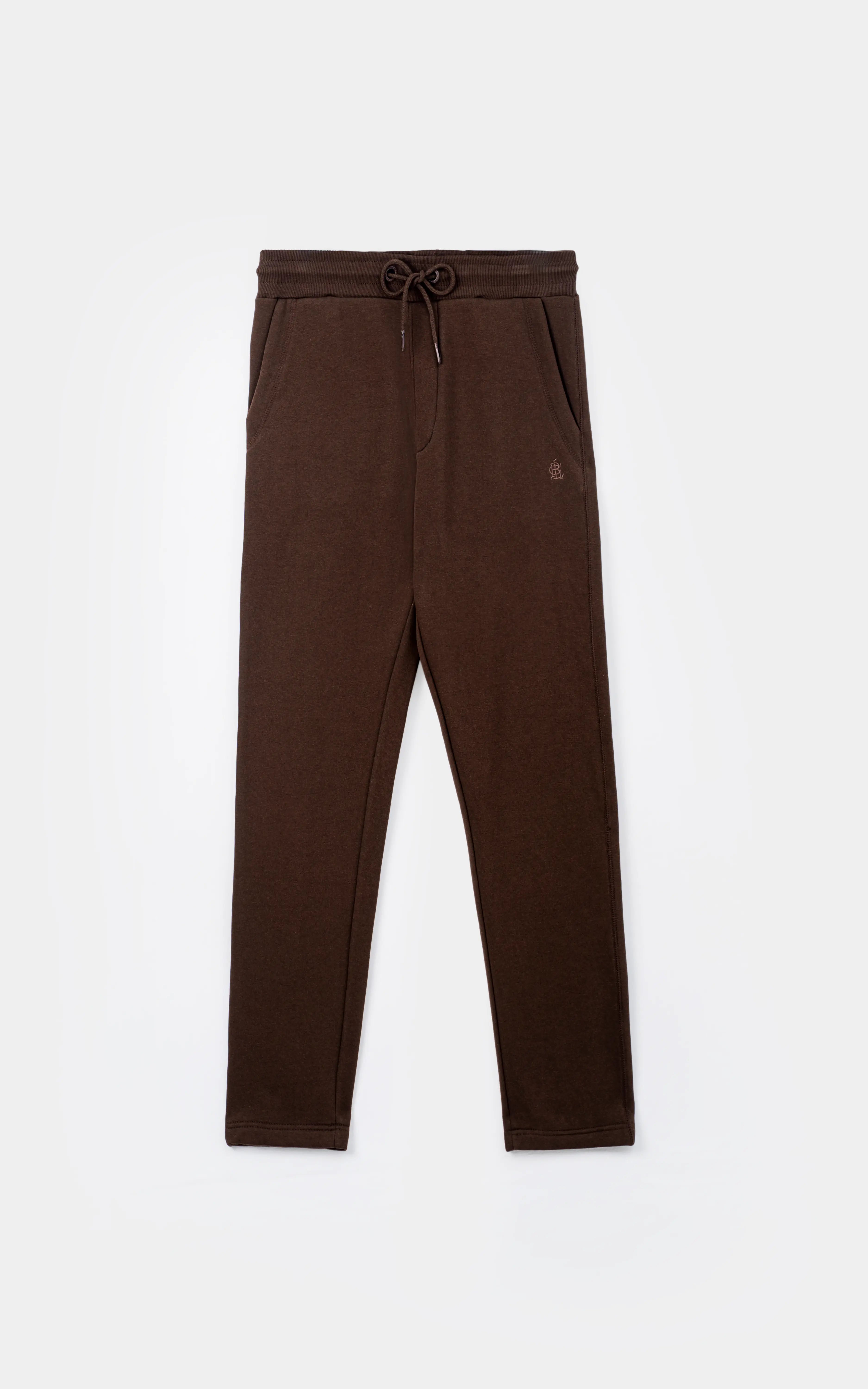 REGULAR FIT FLEECE JOGGER TROUSER BROWN