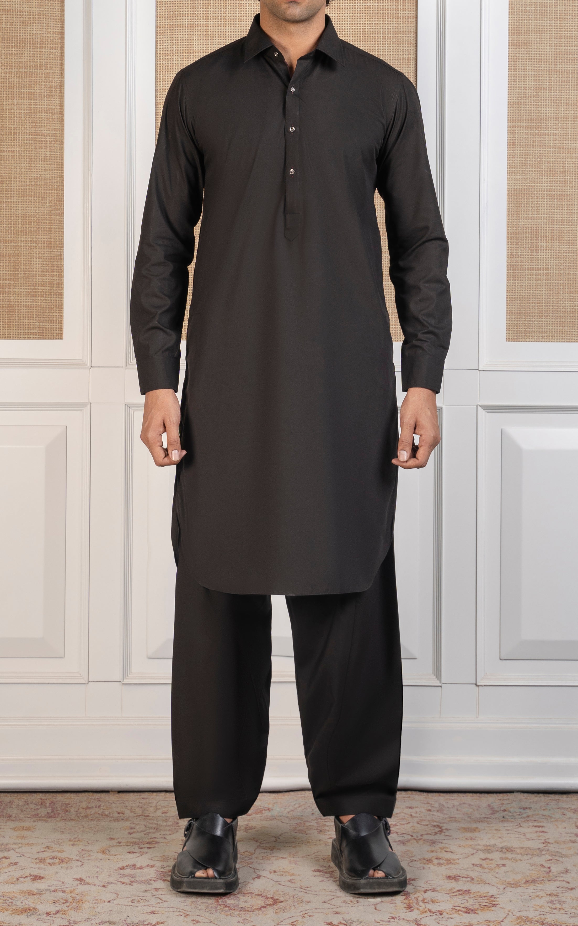 BLENDED KAMEEZ SHALWAR - SIGNATURE COLLECTION BLACK
