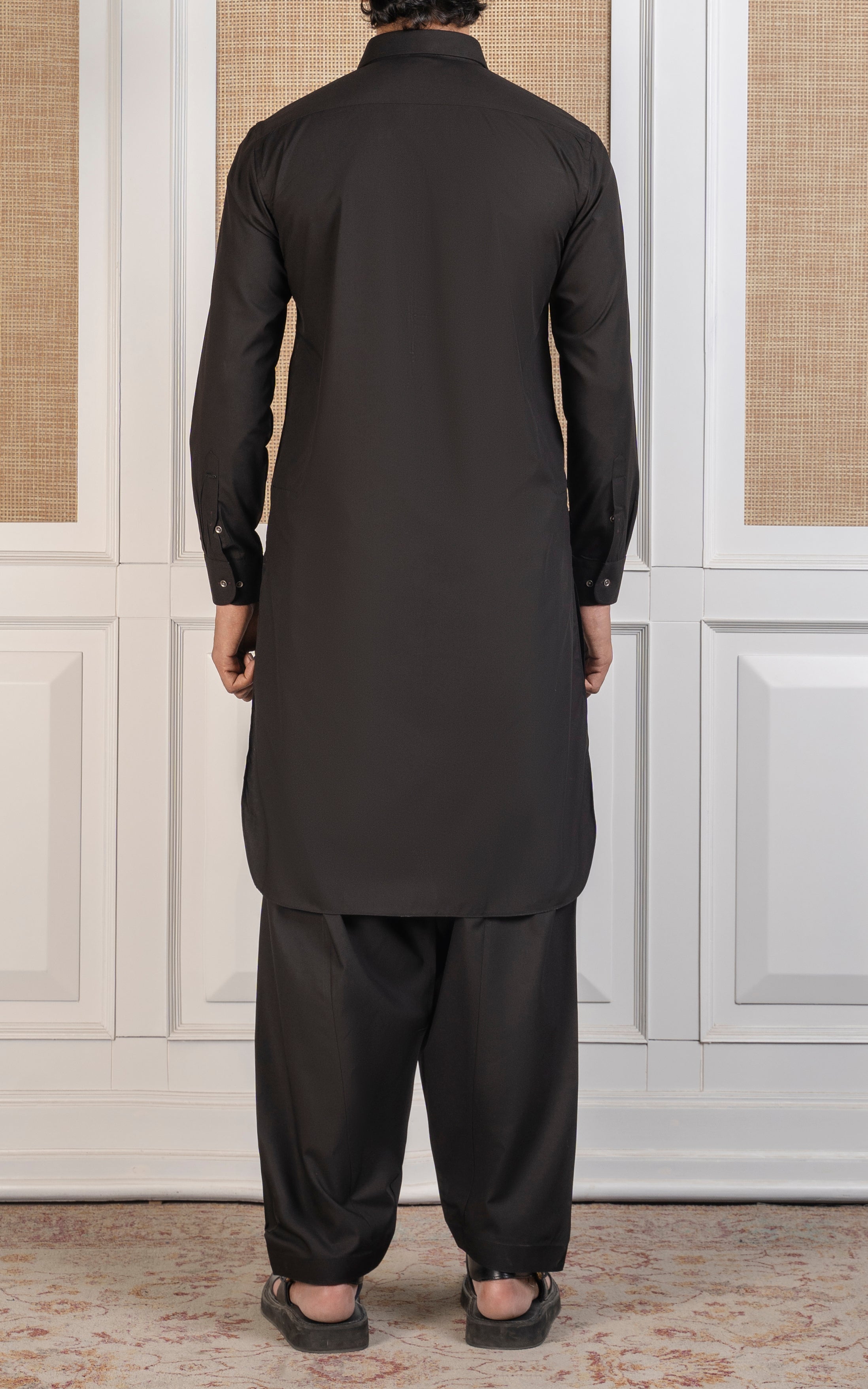 BLENDED KAMEEZ SHALWAR - SIGNATURE COLLECTION  BLACK