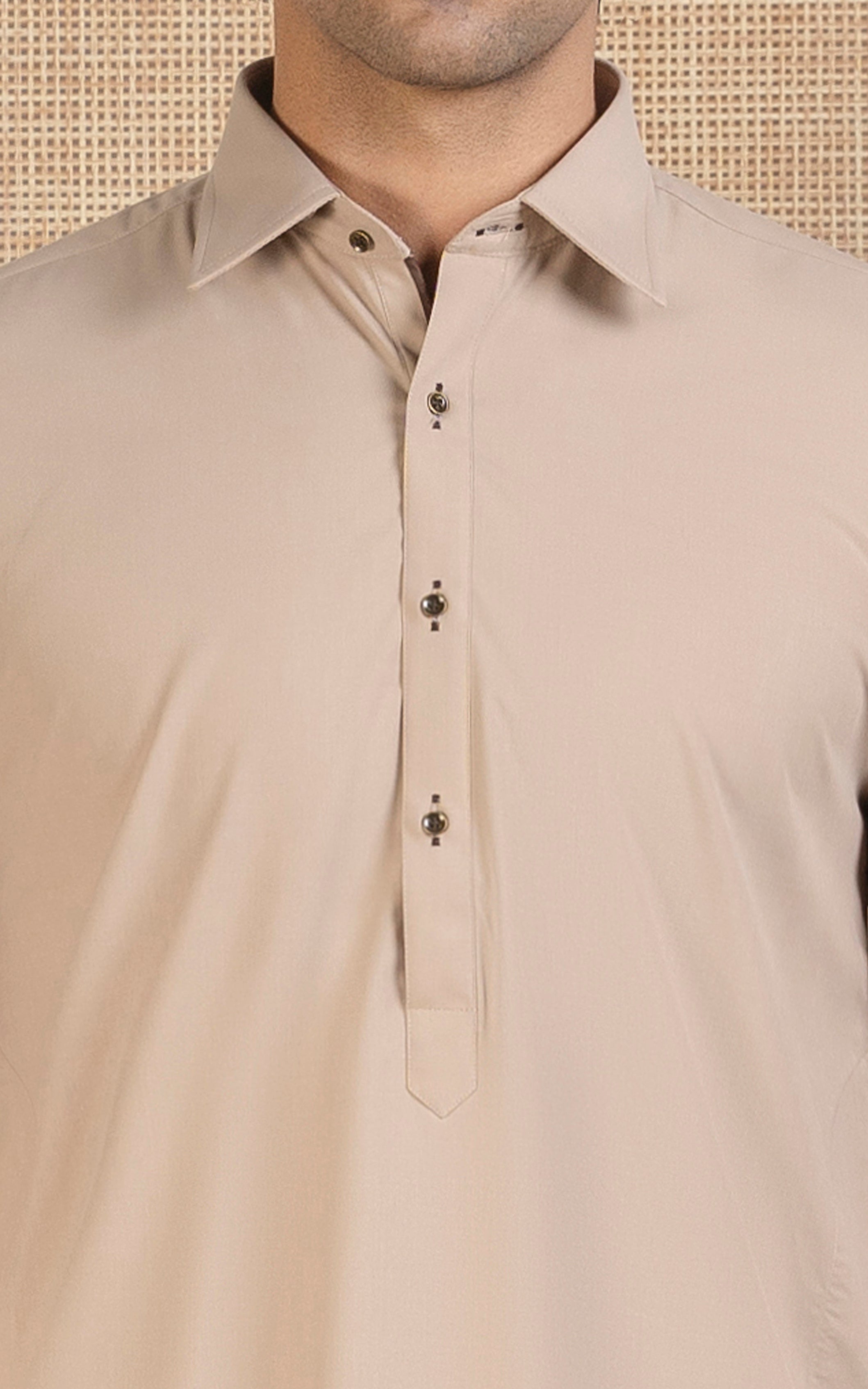BLENDED KAMEEZ SHALWAR - SIGNATURE COLLECTION  BEIGE