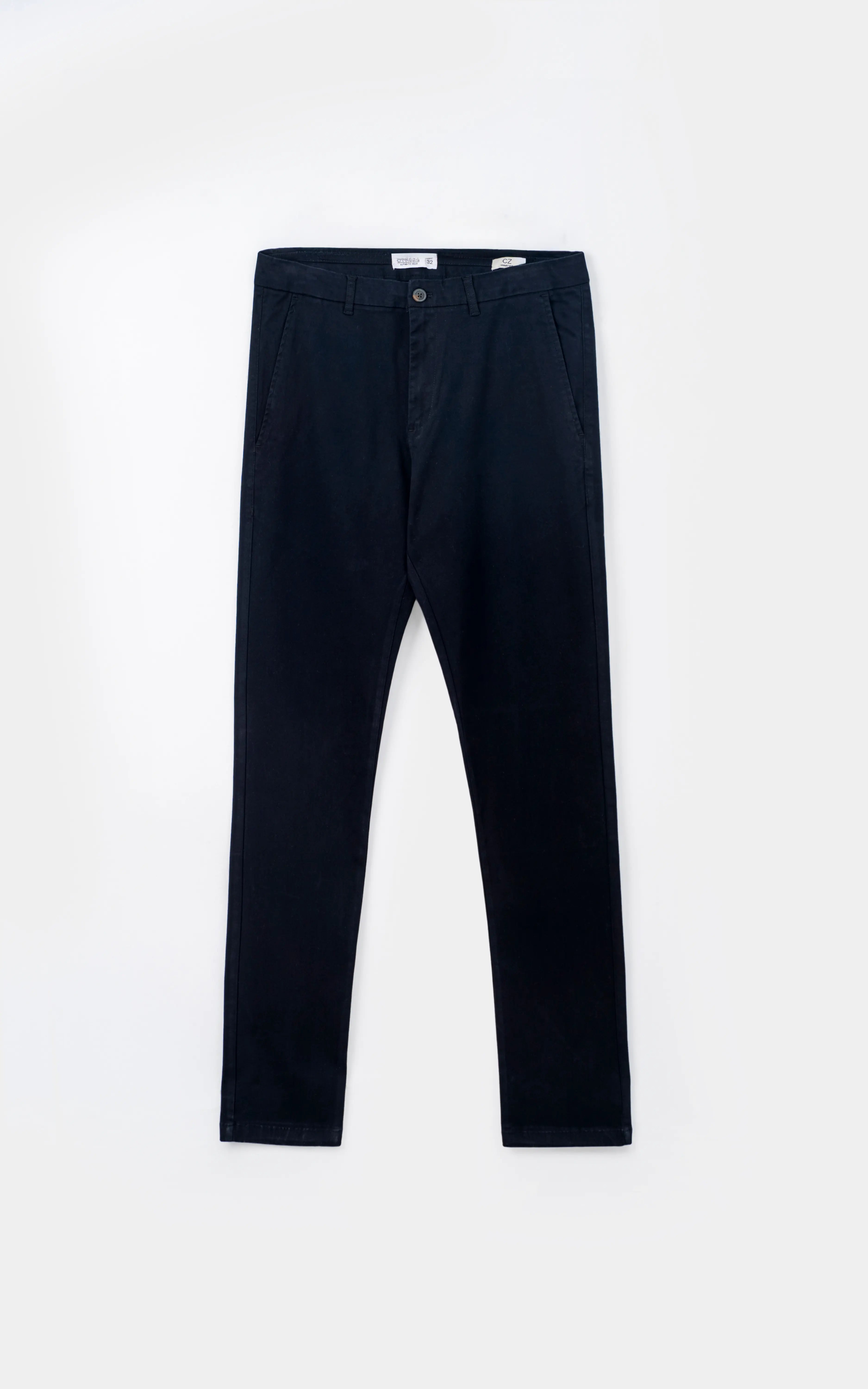 MELANGE REGULAR TAPERED FIT CASUAL PANT NAVY