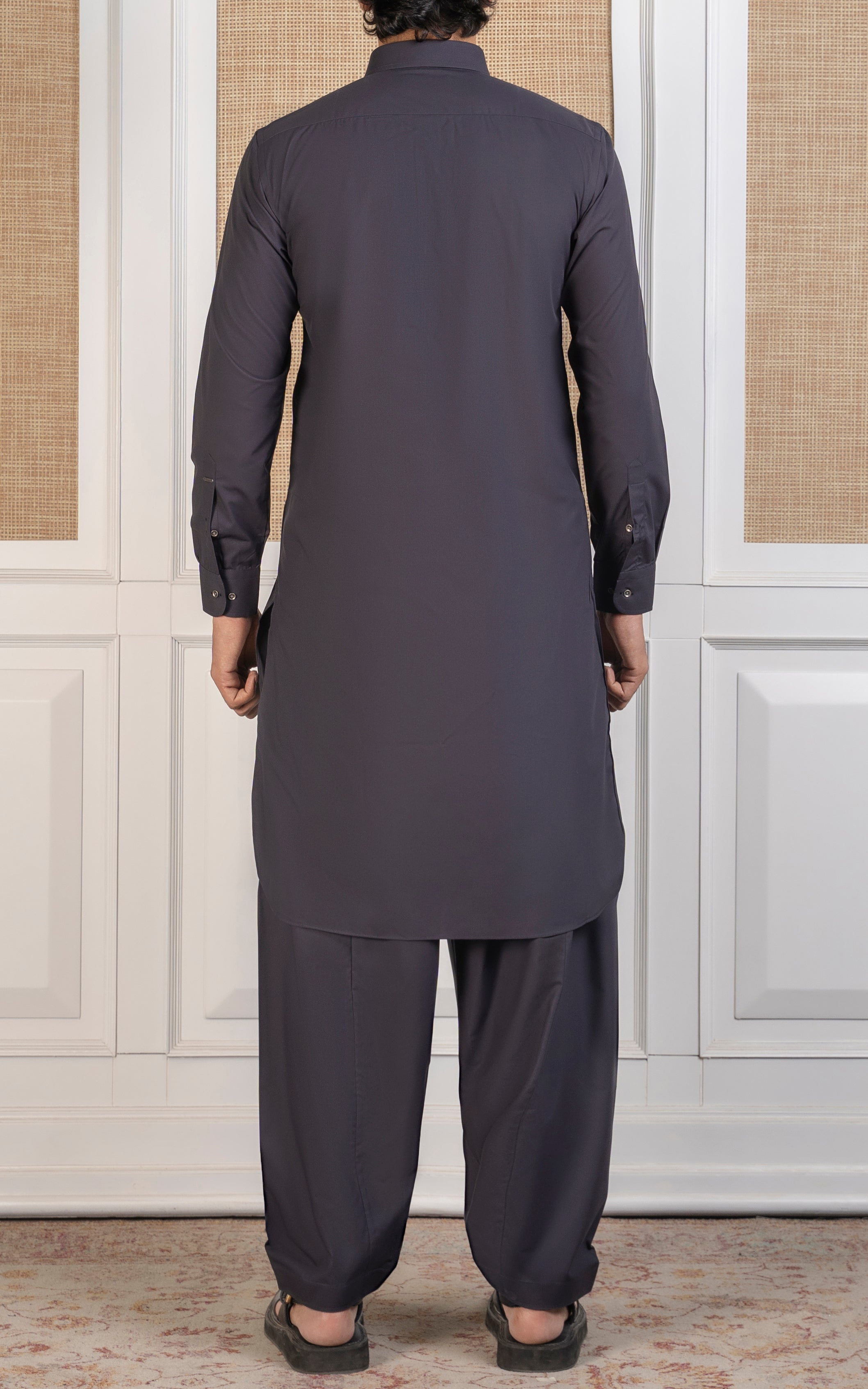 BLENDED KAMEEZ SHALWAR - SIGNATURE COLLECTION  DARK GREY