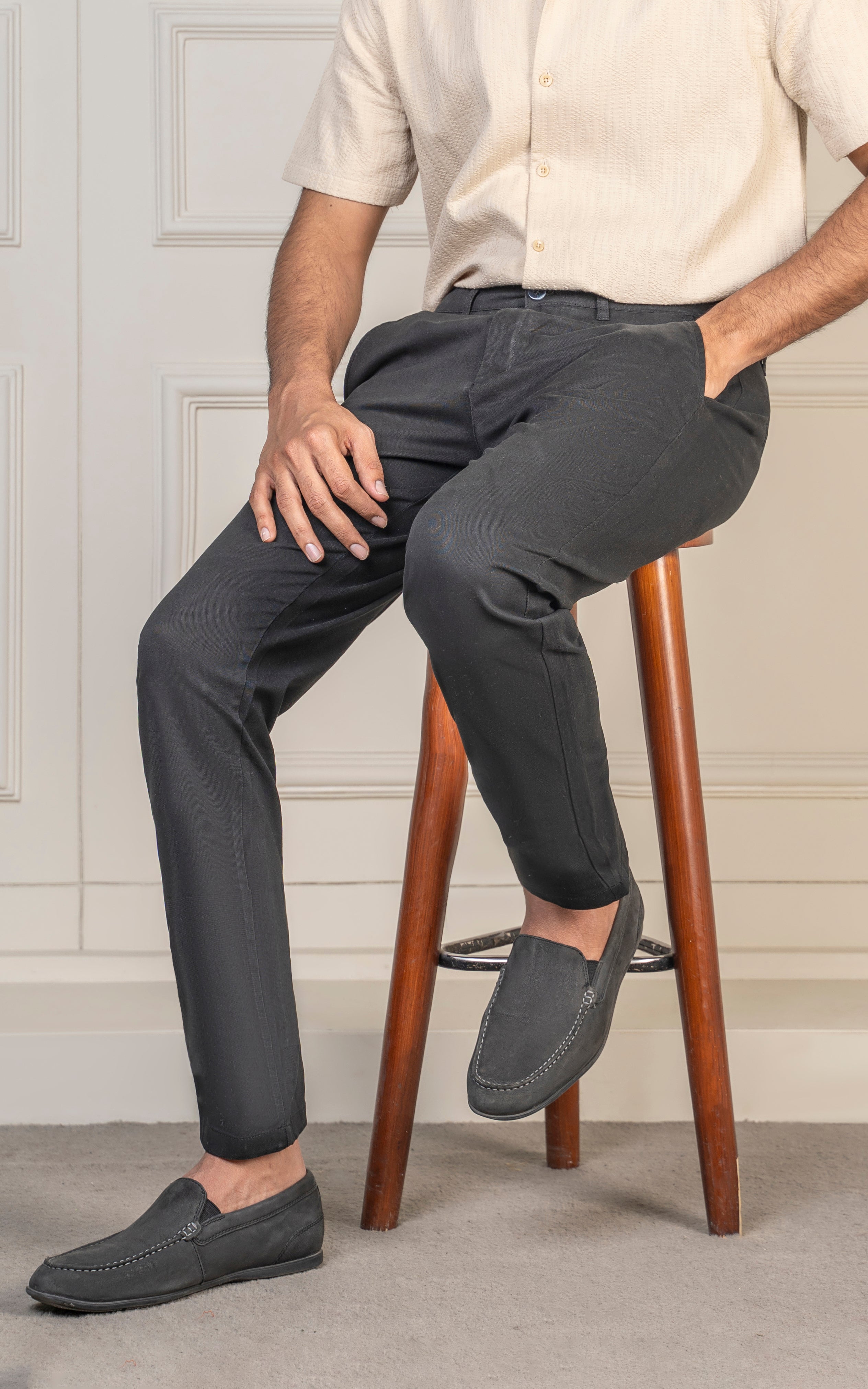 TWILL SMART FIT PANT BLACK