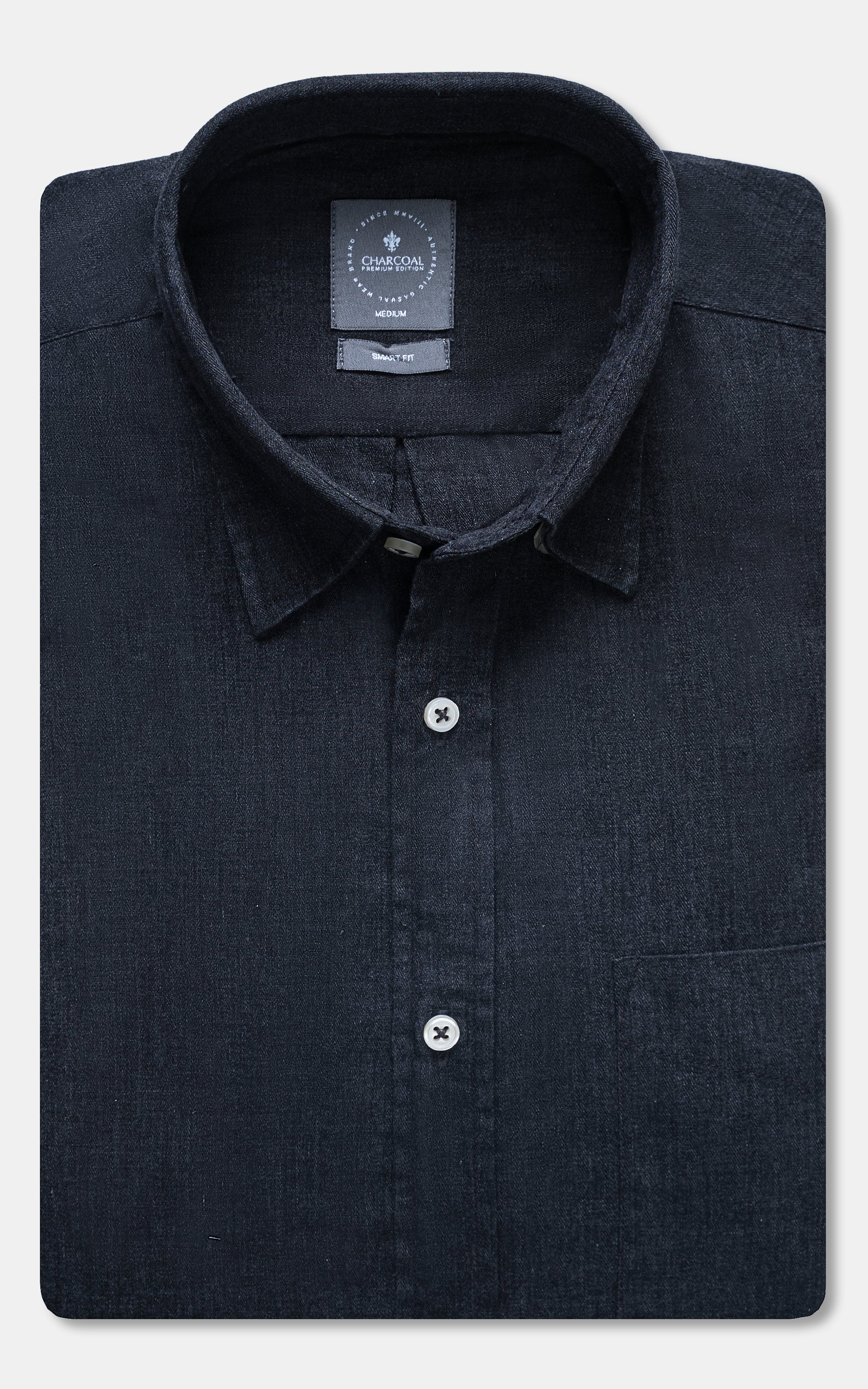 SMART SHIRT CHARCOAL GREY