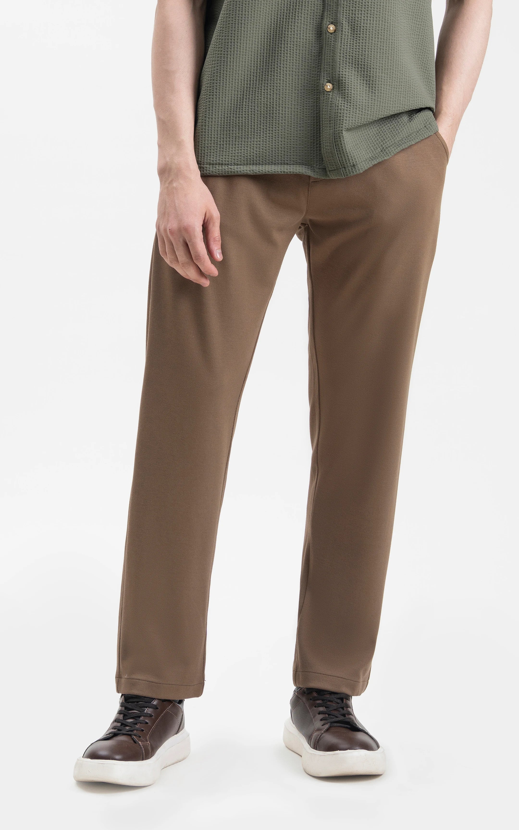 CASUAL TROUSER BROWN