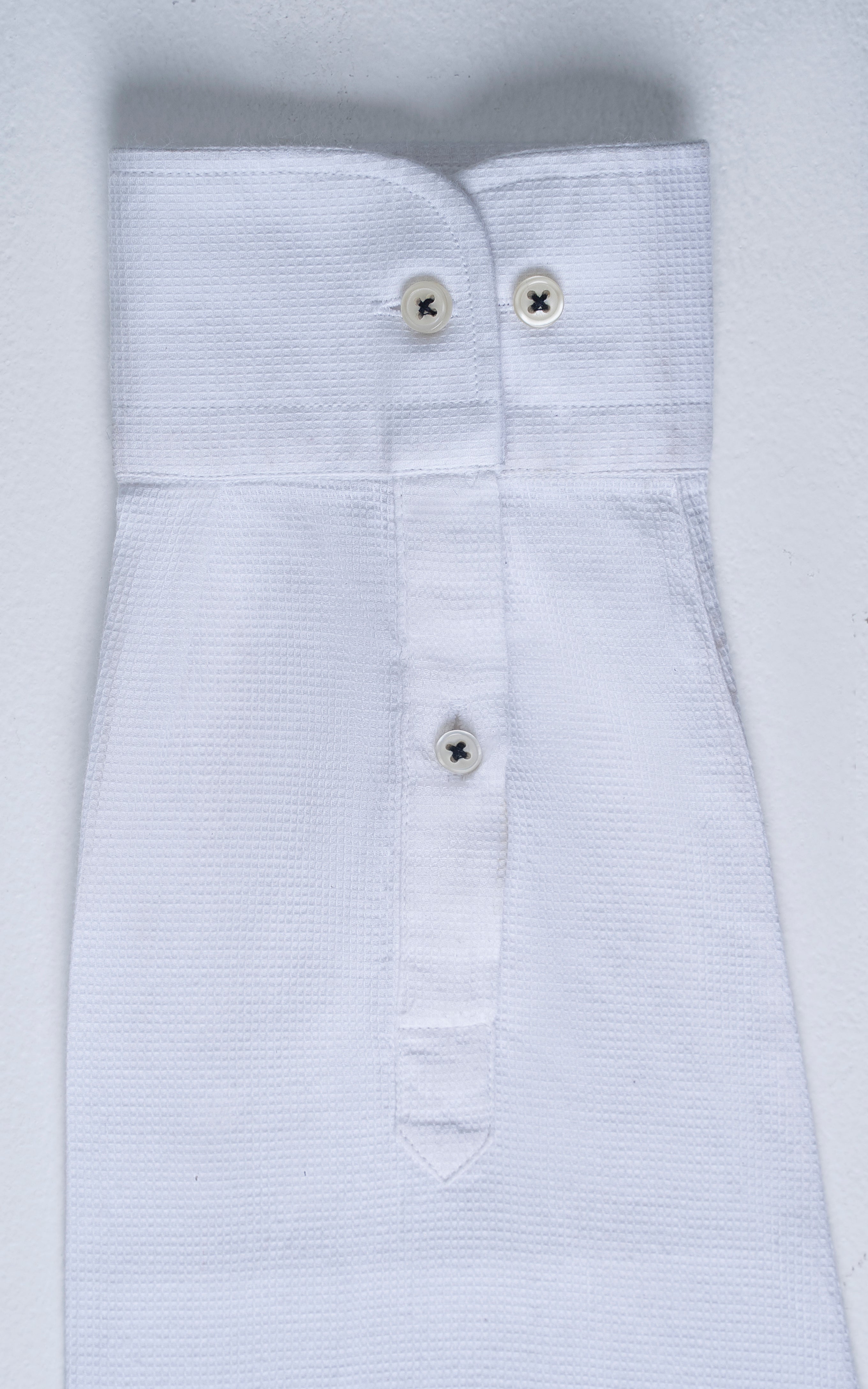 SMART SHIRT WHITE TEXTURED