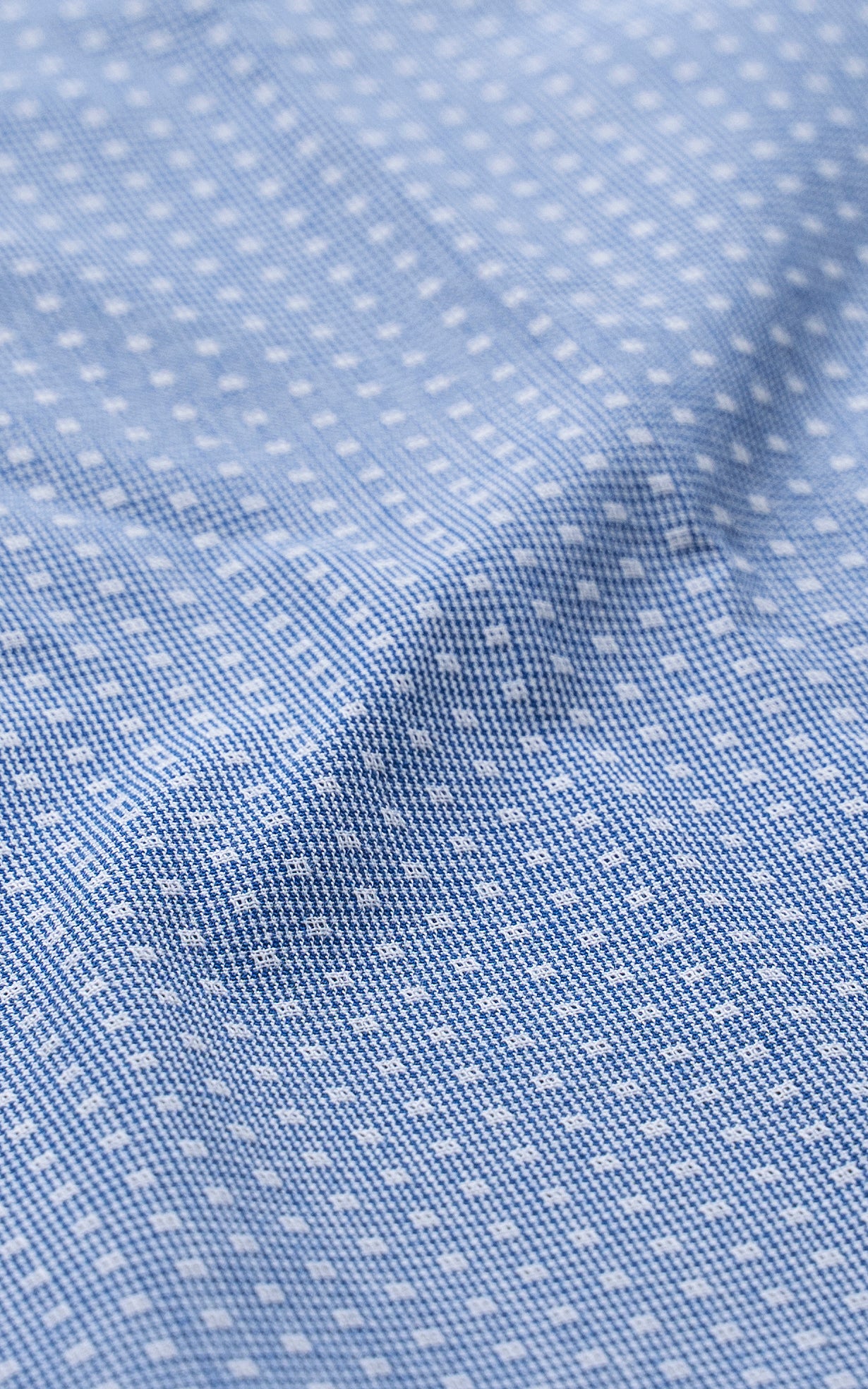 SMART SHIRT BUTTON DOWN COLLAR BLUE TEXTURED