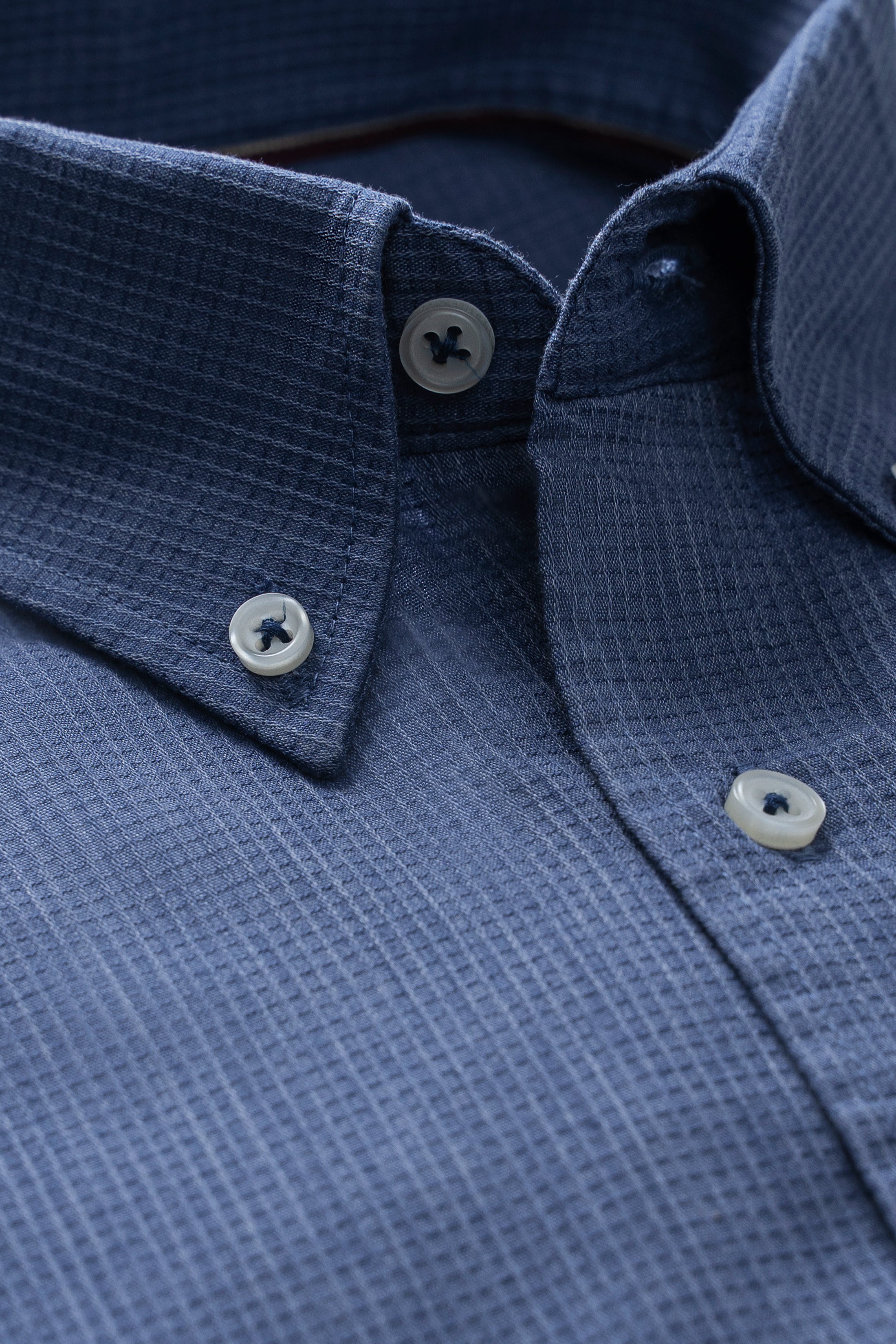 BUTTON DOWN COLLAR SMART SHIRT BLUE