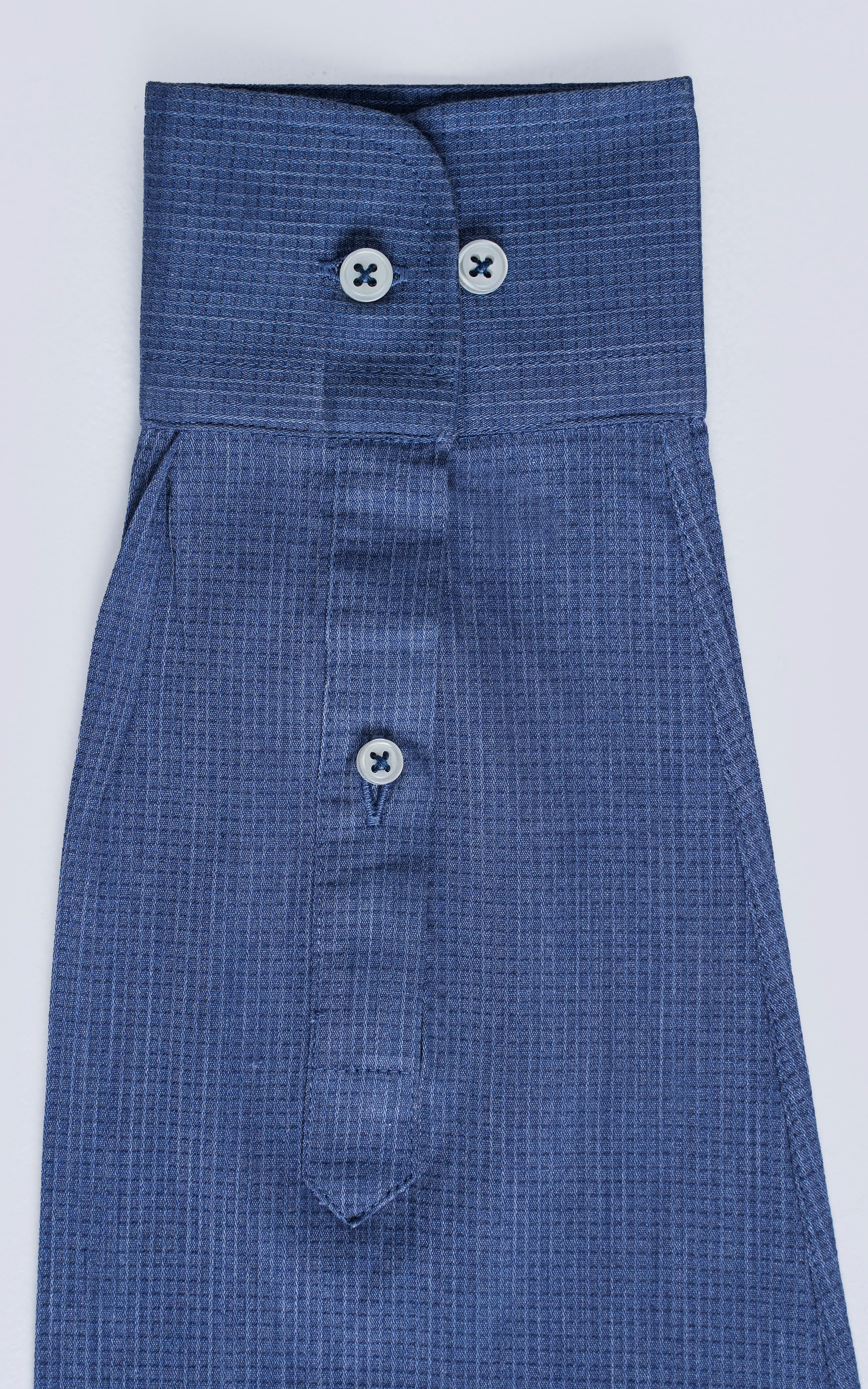 BUTTON DOWN COLLAR SMART SHIRT BLUE