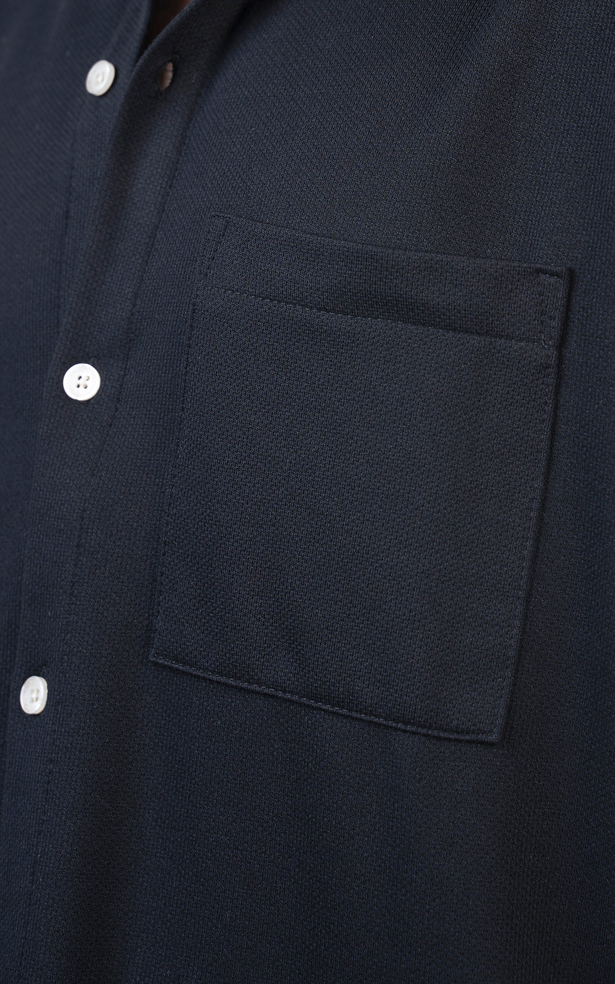 OVERSIZED KNITTED SHIRT BLACK