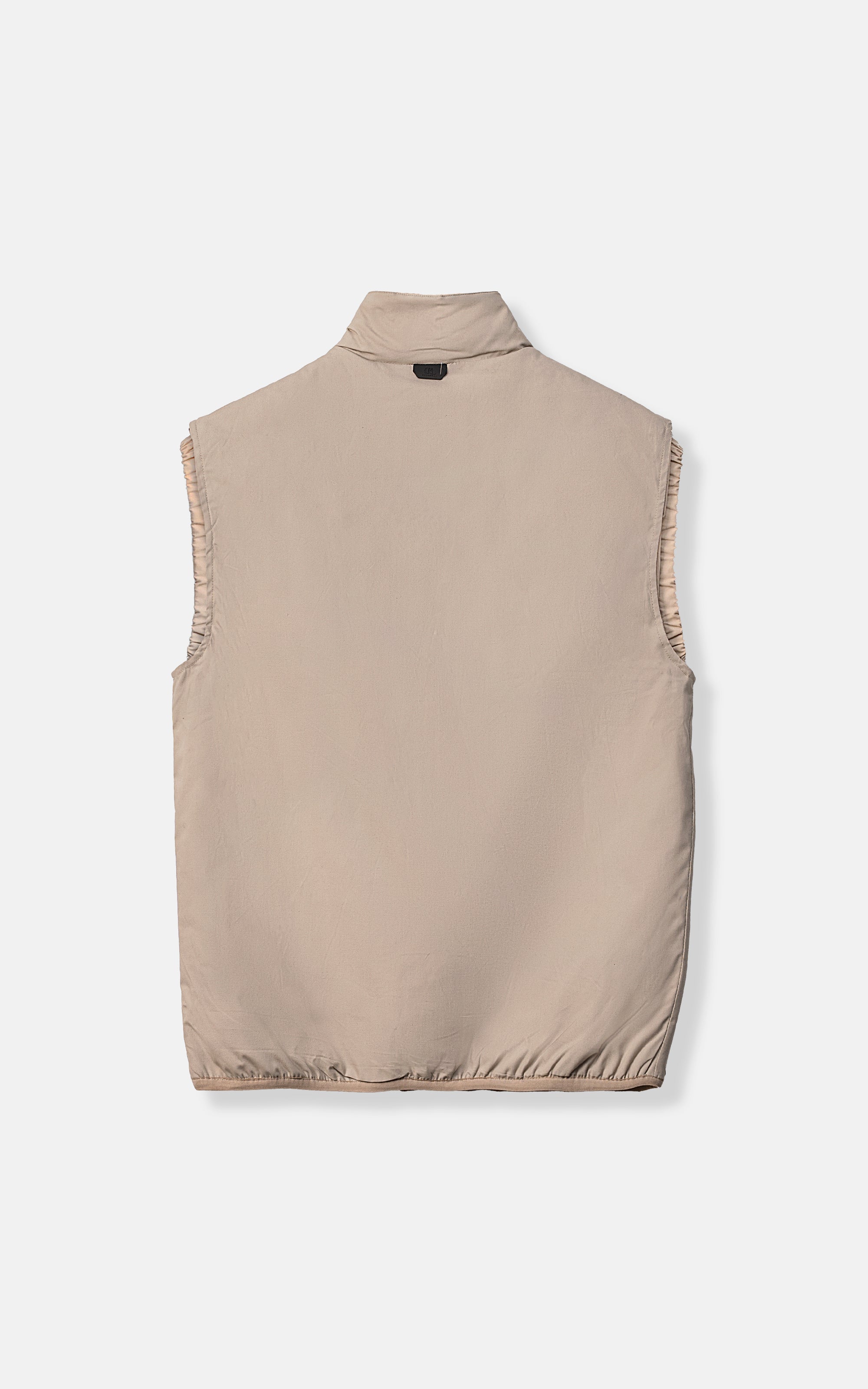 PUFFER SLEEVELESS JACKET LIGHT KHAKI