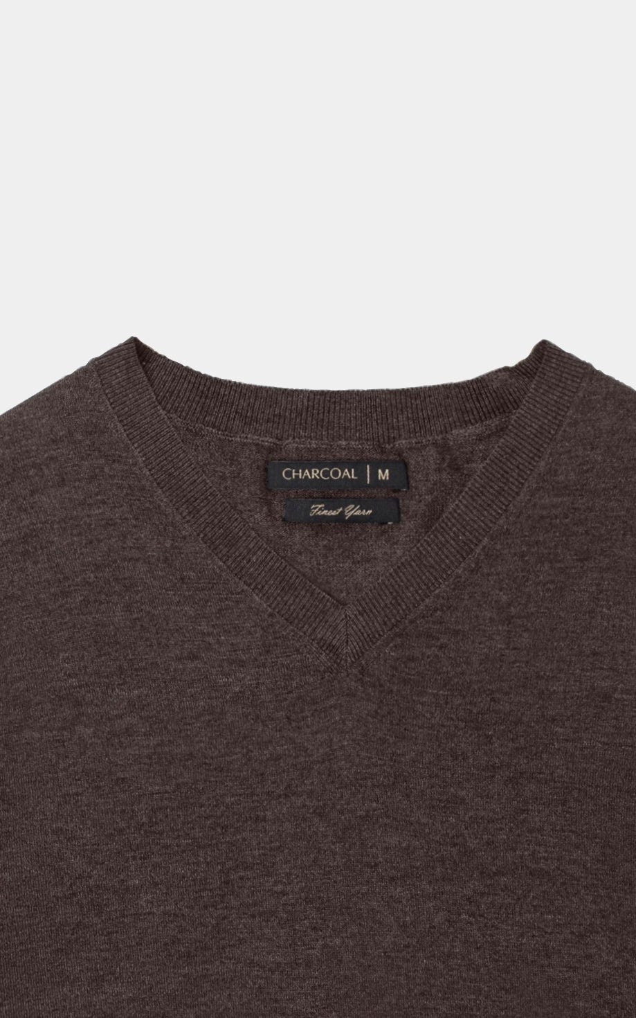 V-Neck Sweater Brown melange