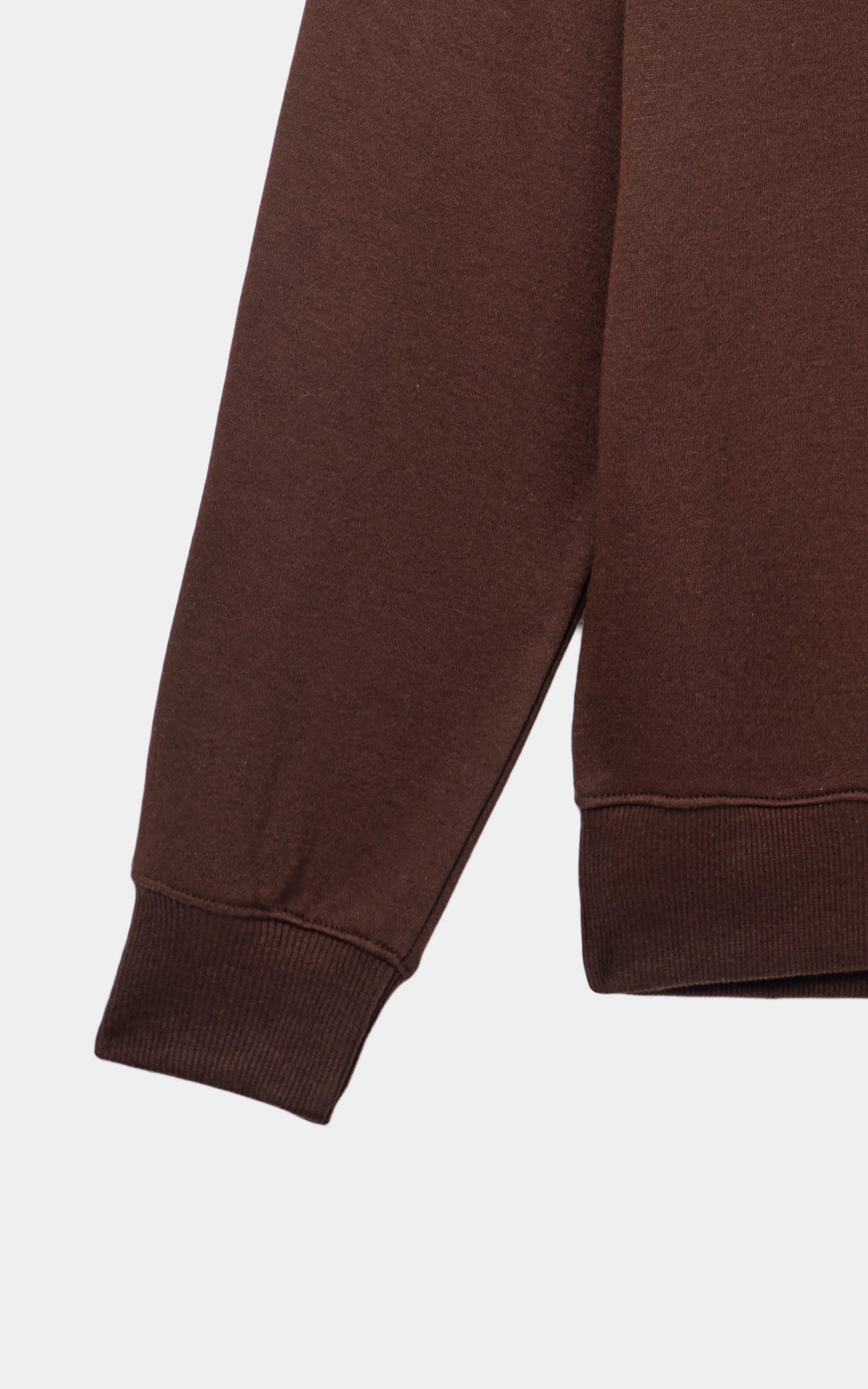 CREW NECK GRAPHIC SWEAT SHIRT BROWN
