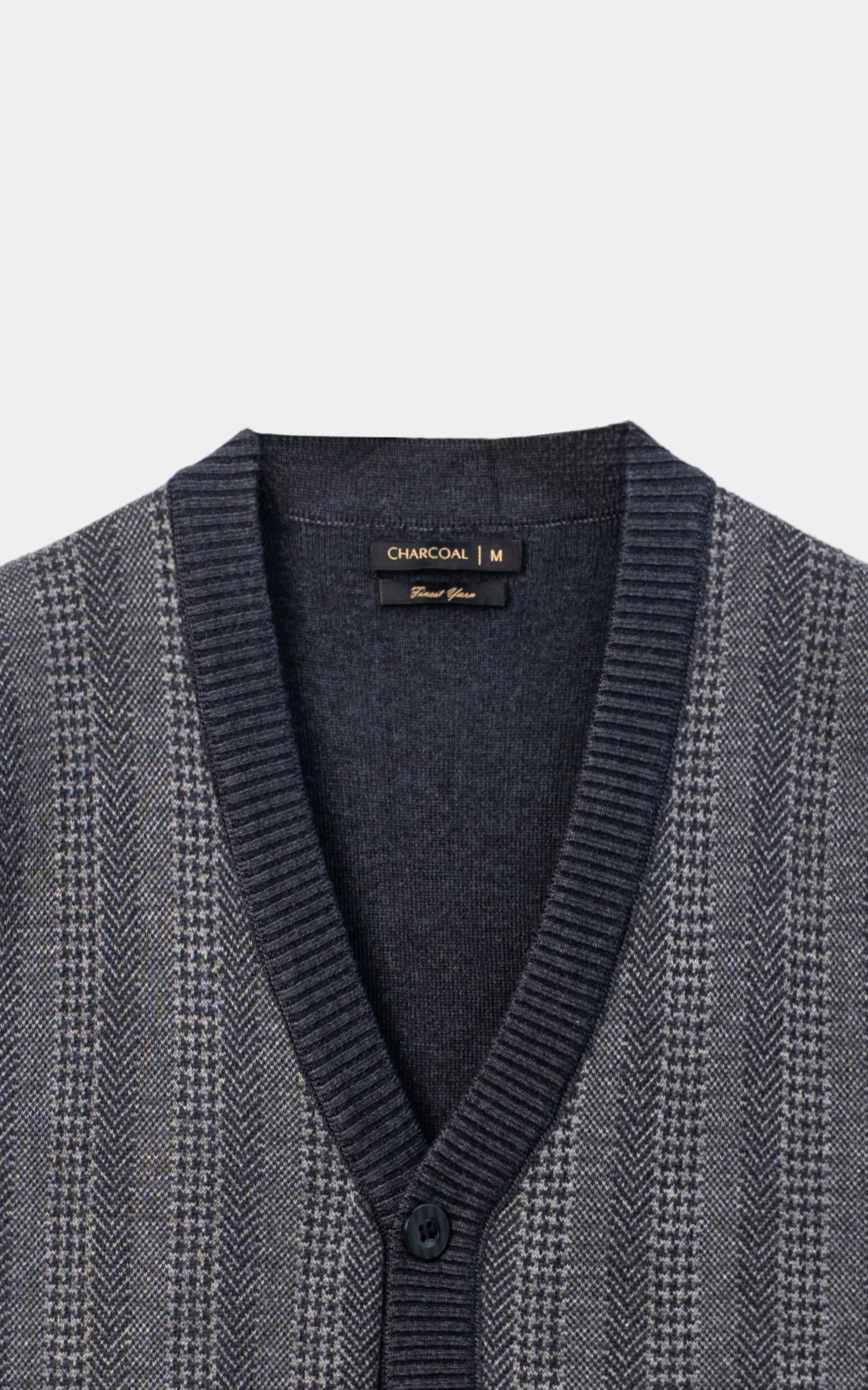 Sleeveless Cardigan Sweater Grey