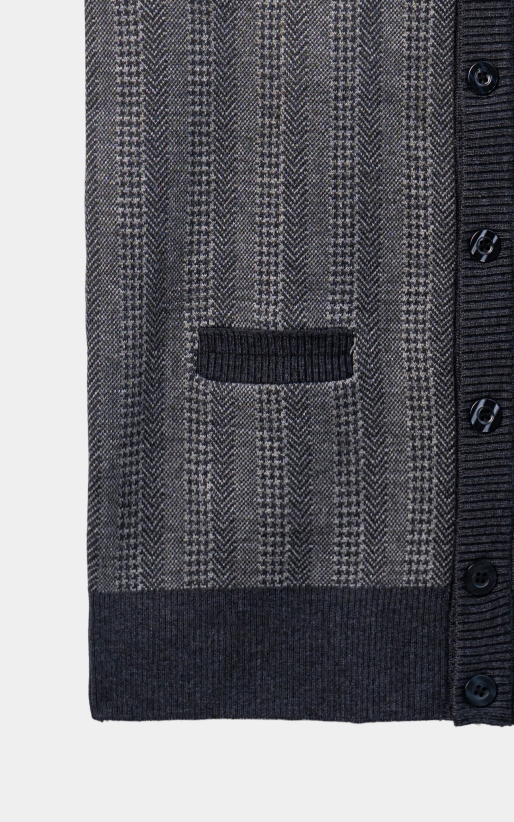 Sleeveless Cardigan Sweater Grey