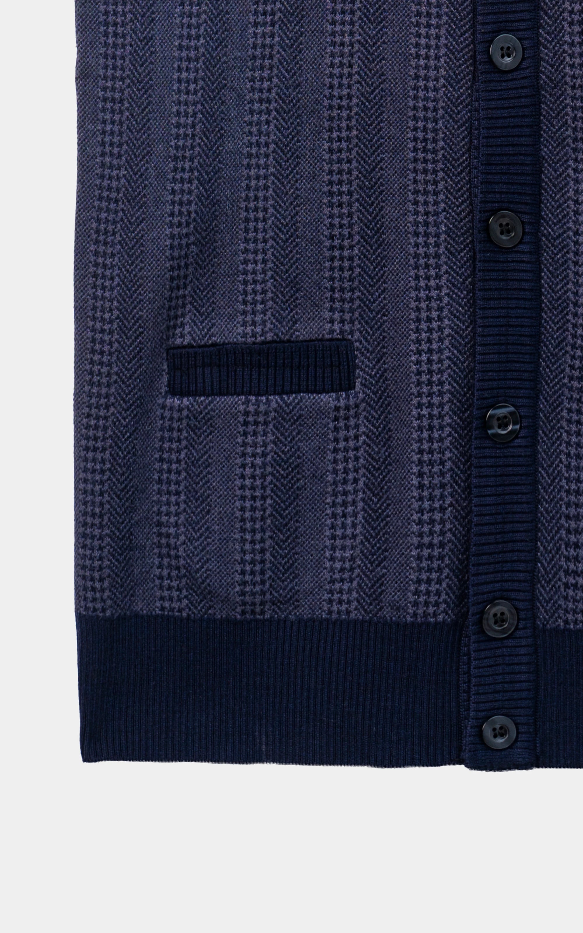 Sleeveless Cardigan Sweater Navy