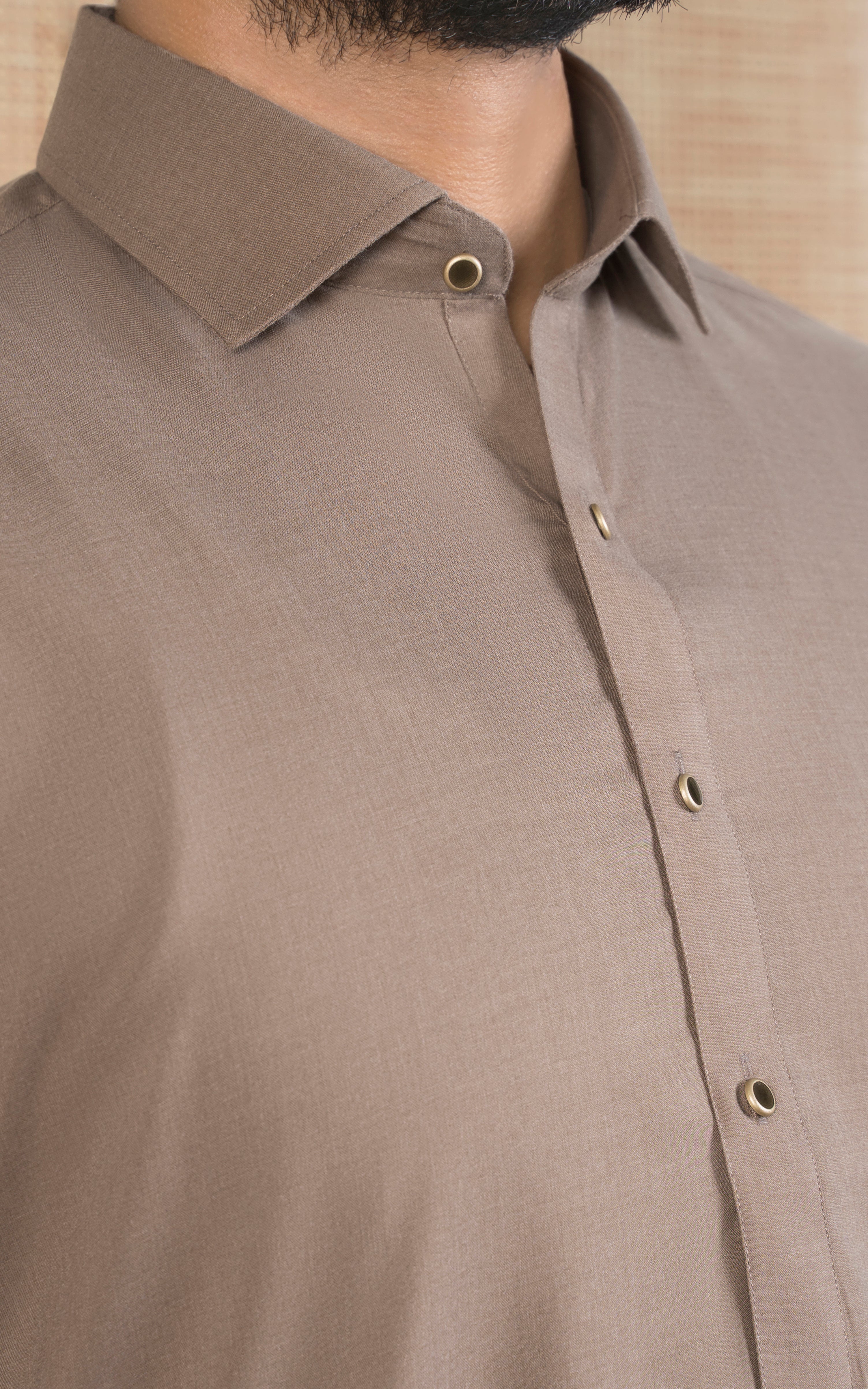 BLENDED KAMEEZ SHALWAR - CLASSIC COLLECTION MID BROWN