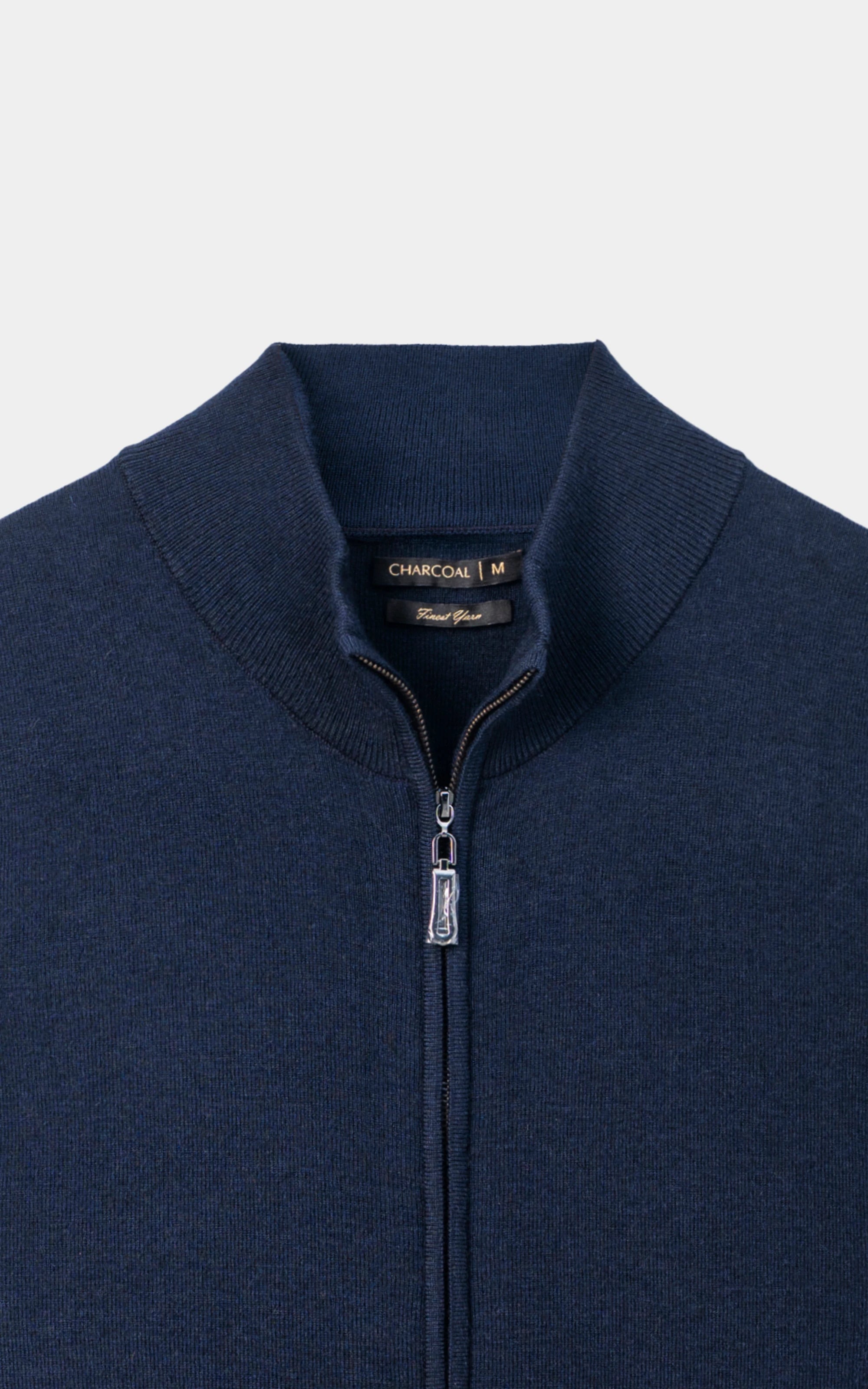 Sweater full zip Blue