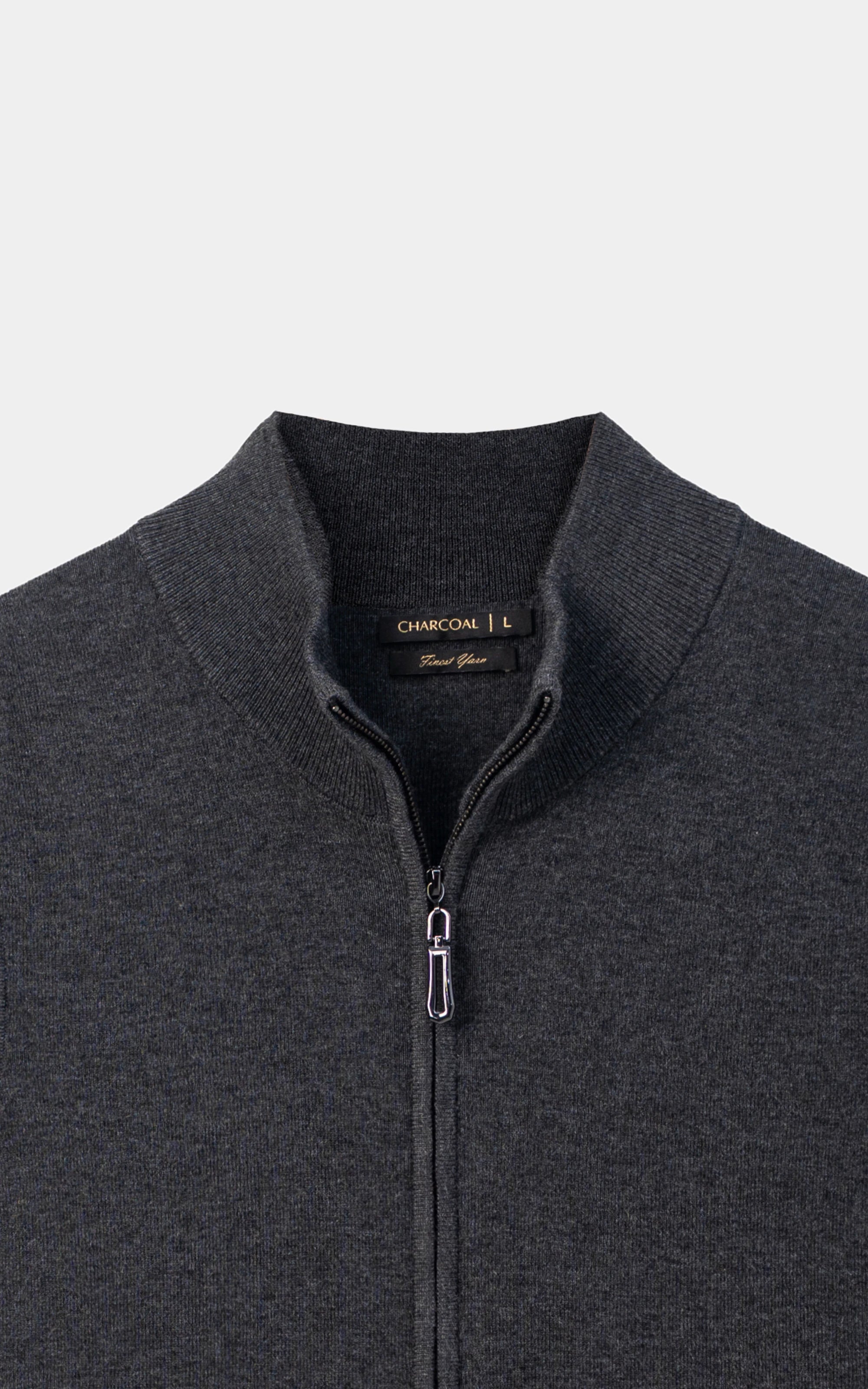 Sweater full zip Grey