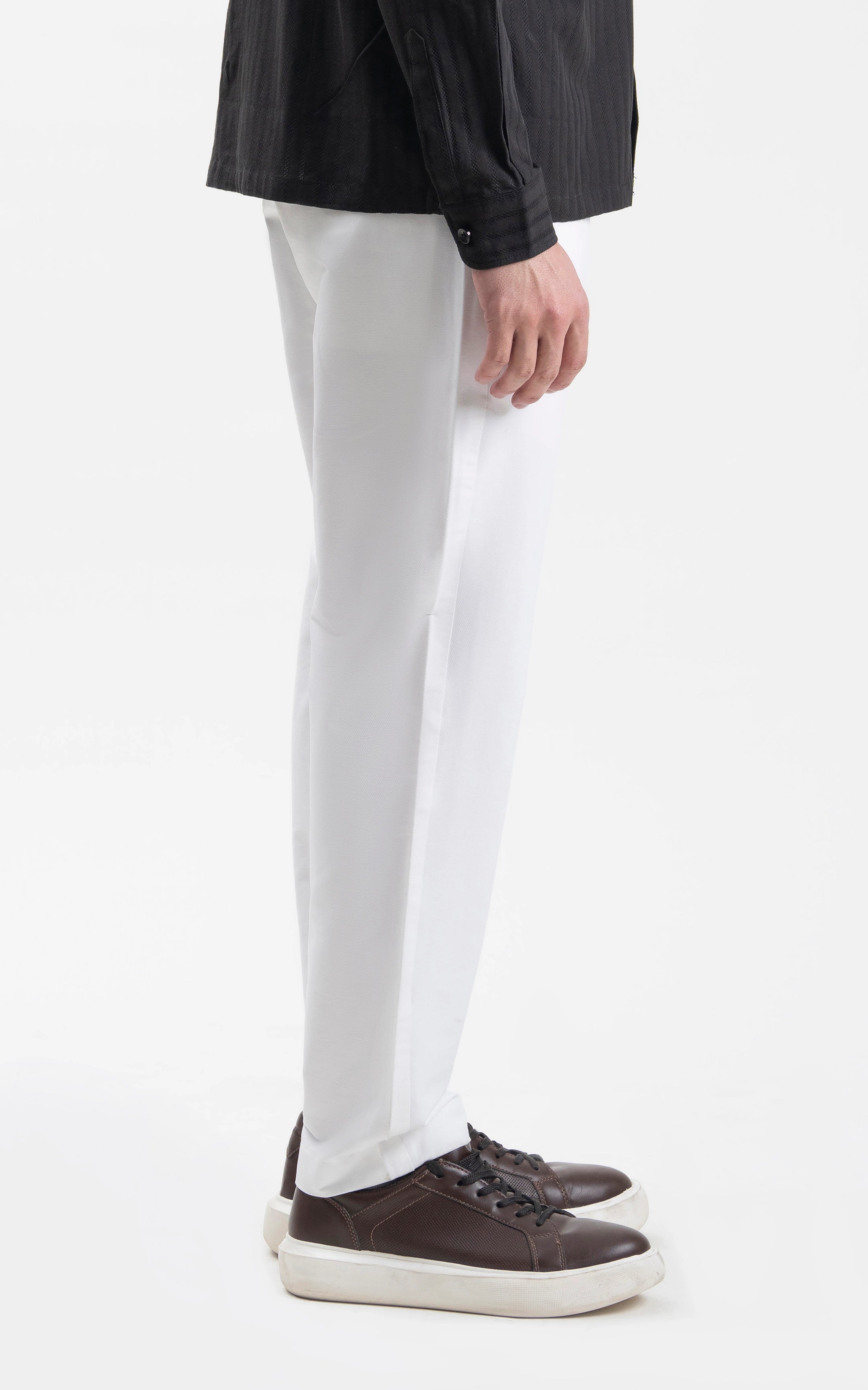 CASUAL TROUSER BONE POCKET WHITE
