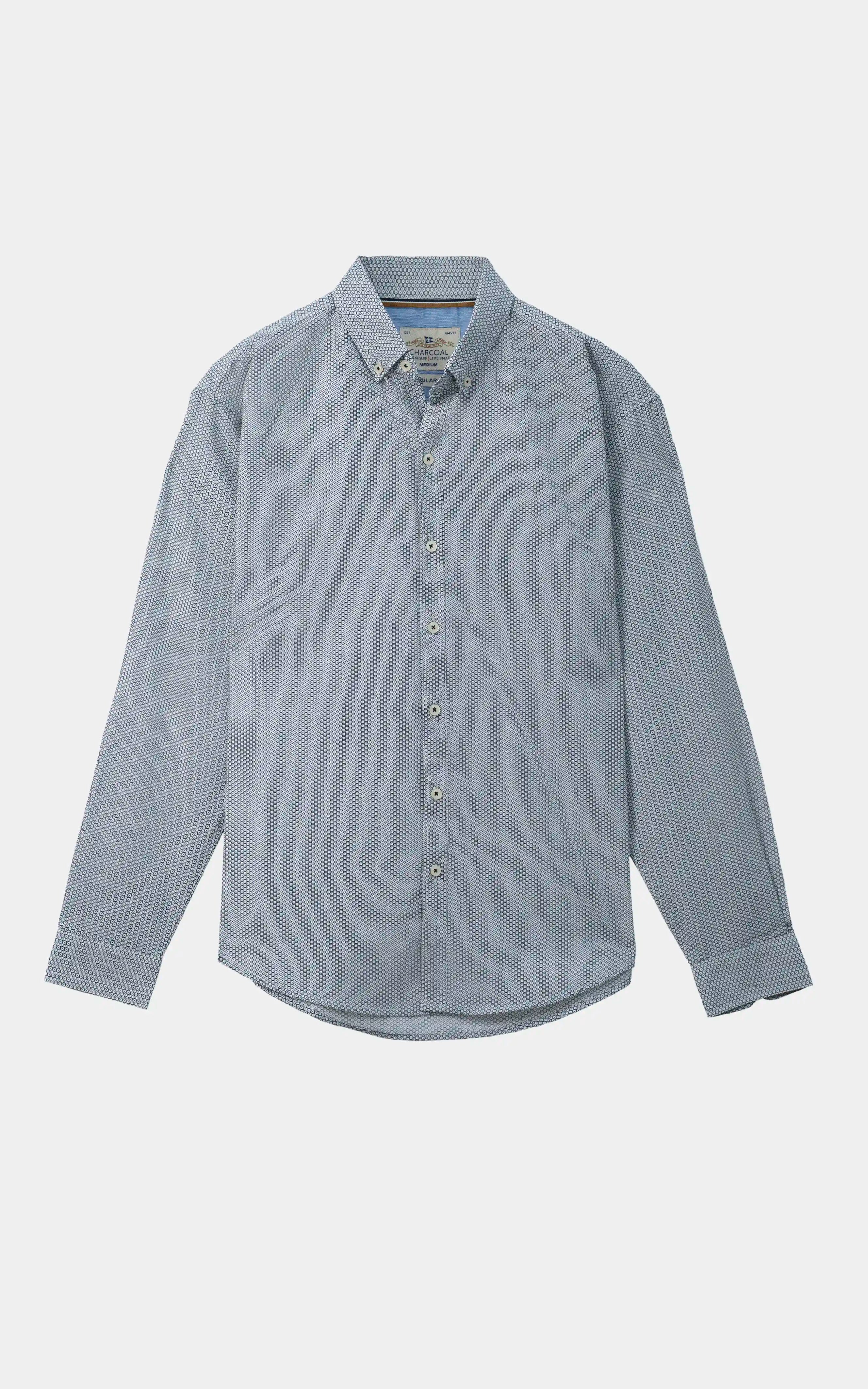 STRIPED RELAXED CASUAL SHIRT WHITE